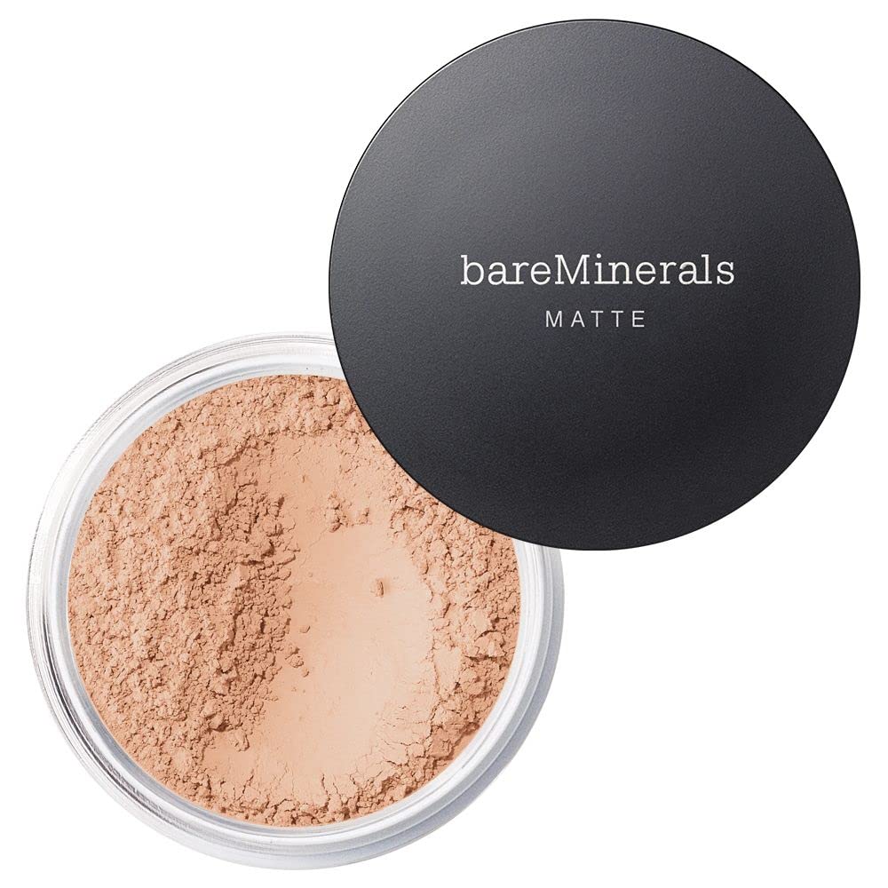 Bareminerals Original Matte Loose Mineral Foundation Spf 15, Powder Foundation Makeup, Buildable Coverage, Reduces Shine, Talc F