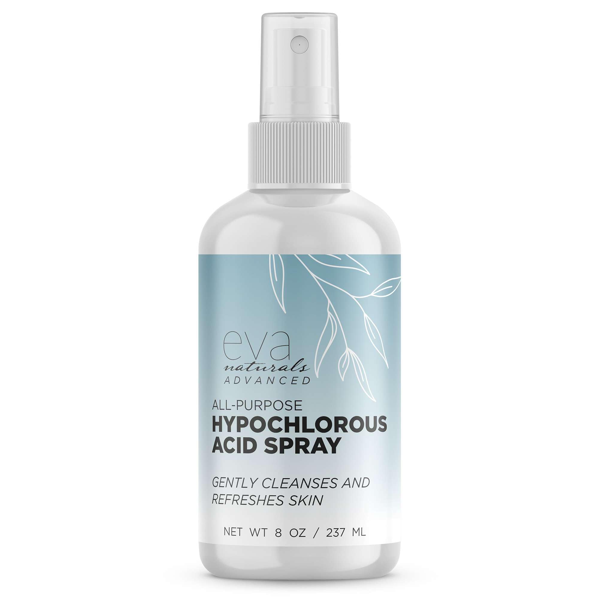 Eva Naturals Hypochlorous Acid Face Spray | Refreshing Facial Cleanser Mist for Sensitive Skin | Post-Workout Skin Toning Spray 