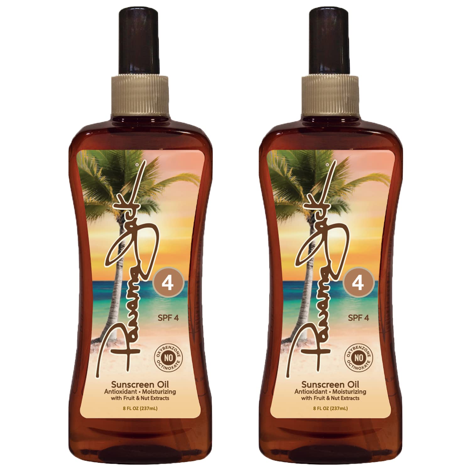 Panama Jack Sunscreen Tanning Oil - Spf 4, Paba, Paraben, Gluten & Cruelty Free, Antioxidant Formula With Exotic Oils And Fruit