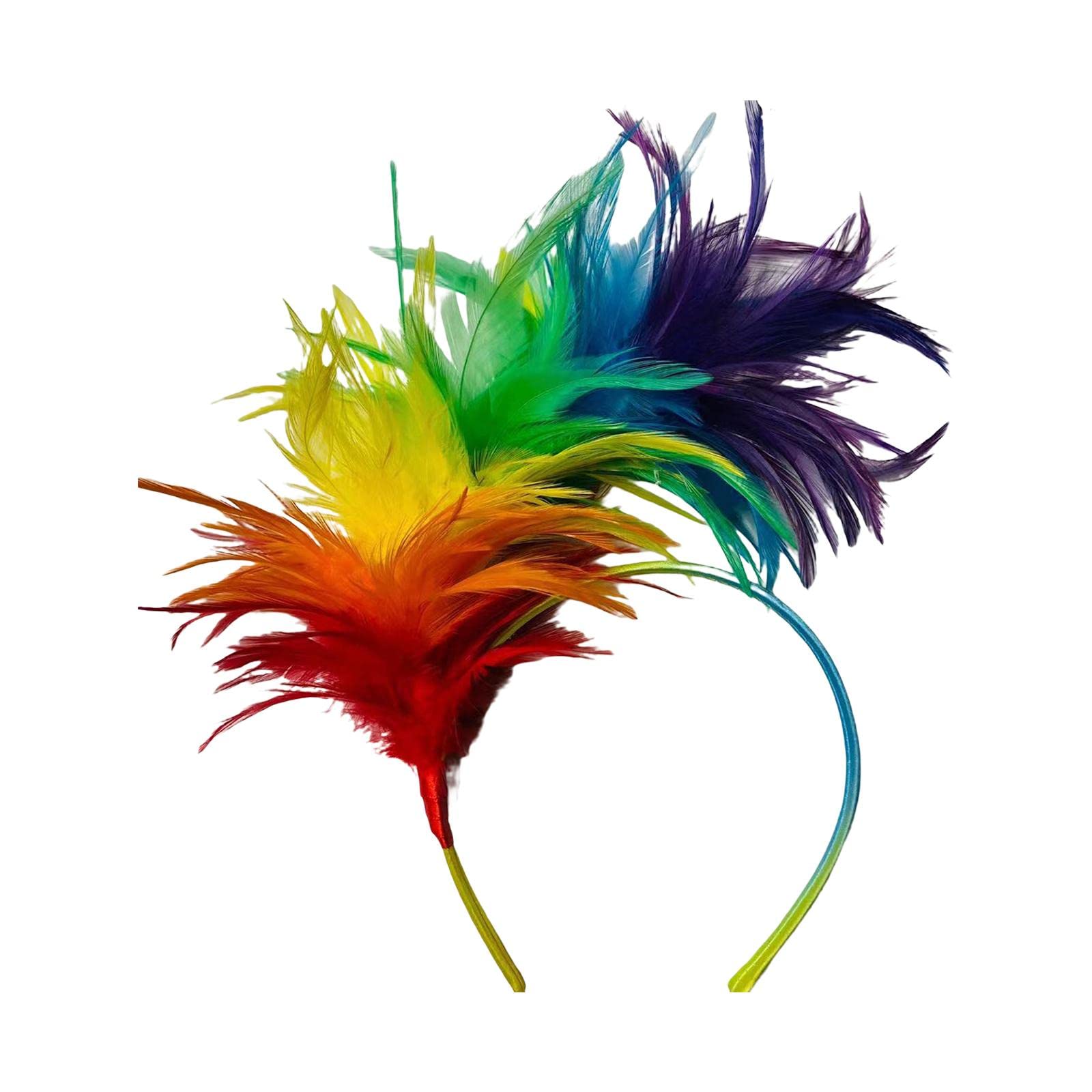 ATORSE?Artificial Feather Headband Hair Band Vintage for Festivals Stage Performance A