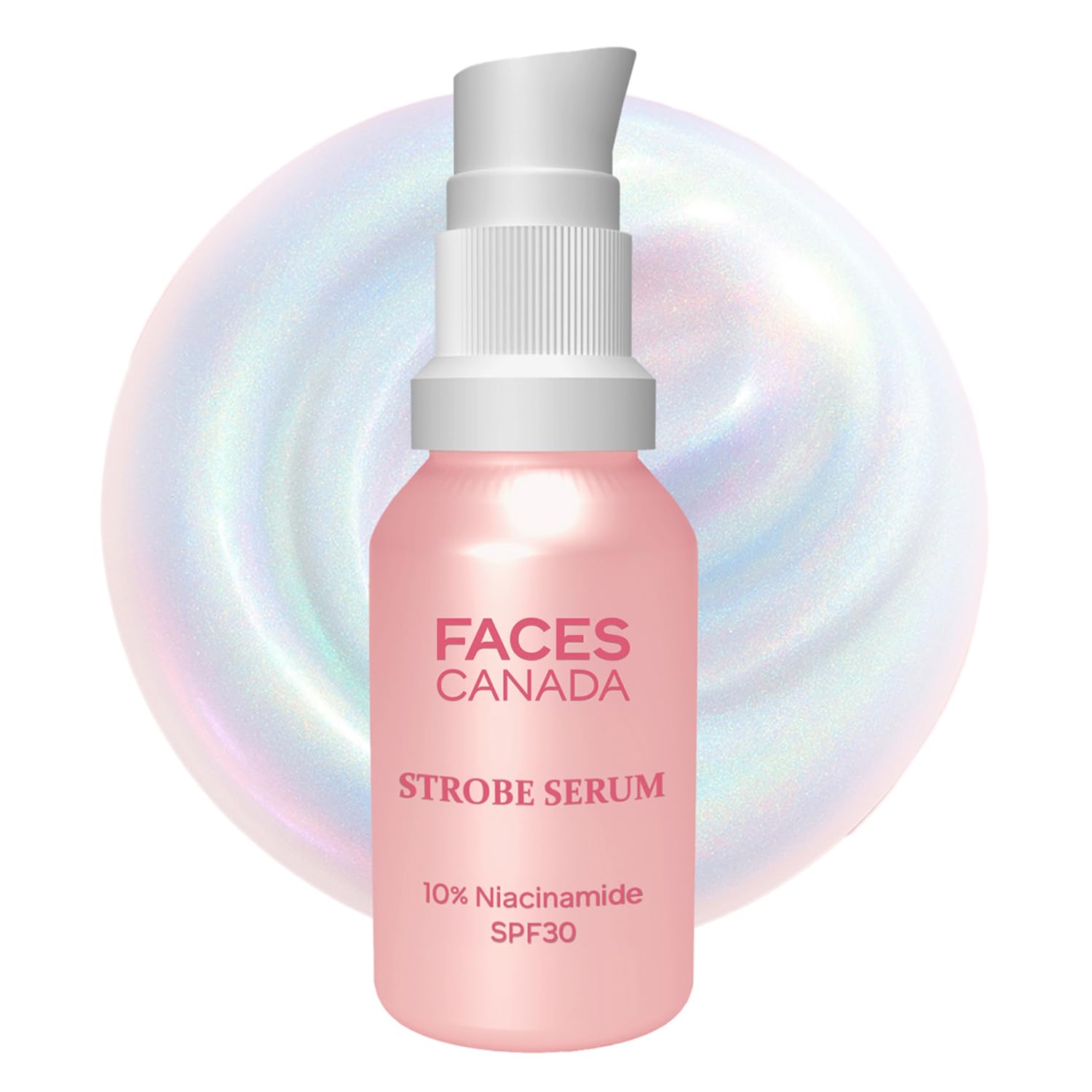 Faces Canada Strobe Serum Mini - 15Ml | Brightening Serum + Strobe Cream + Spf 30 Sunscreen | 10% Niacinamide | Removes Dark Spo