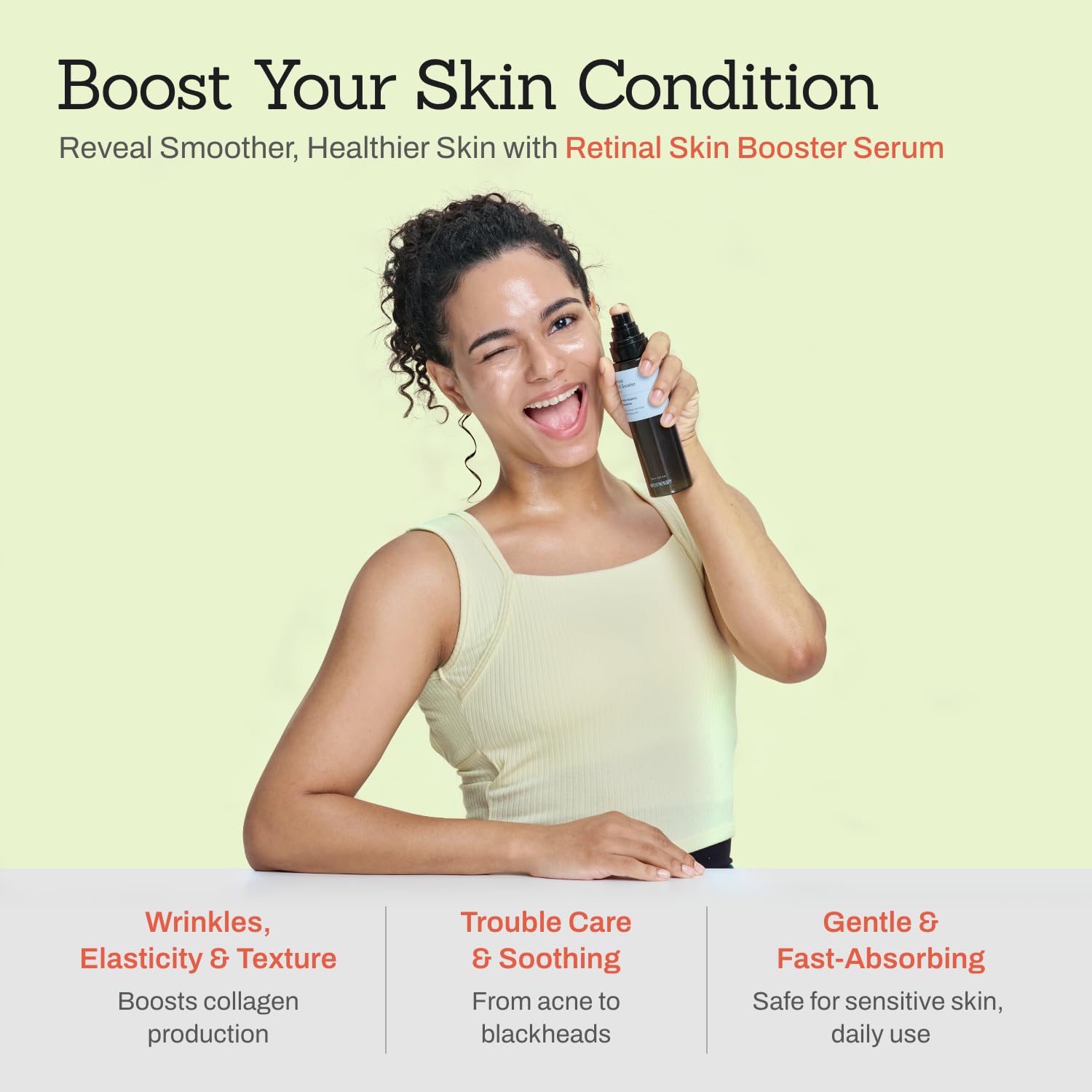 Meditherapy Retinal Skin Booster Serum - Advanced Retinol Serum For Face - Hydrating And Firming Facial Serum For Uneven Skin To