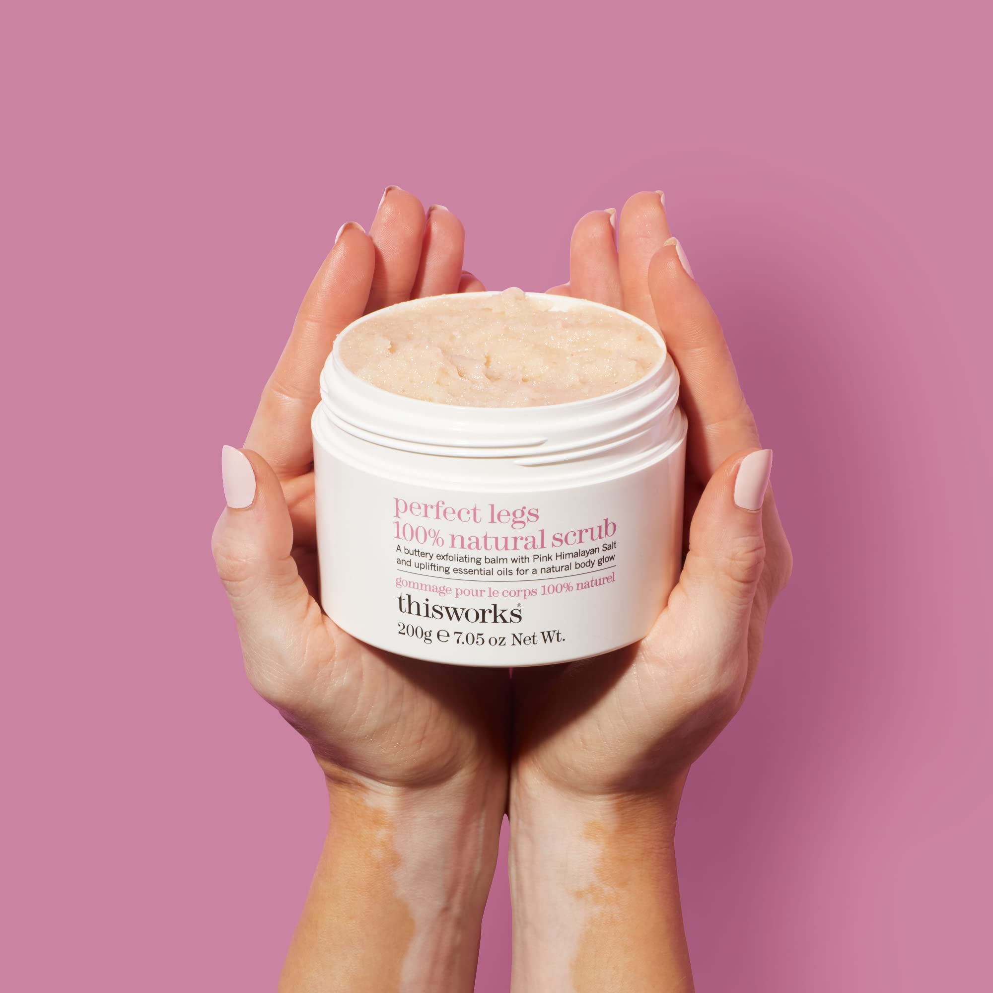 Thisworks Perfect Legs 100% Natural Scrub: Buttery Exfoliating Balm With Pink Himalayan Salt For A Natural Body Glow, 200G | 7.0