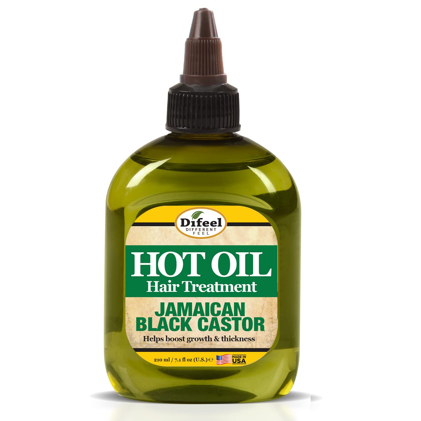 Difeel Jamaican Black Castor Hot Oil Treatment 7.1 oz. - Deep Conditioning Treatment made with Natural Castor oil for Hair Growt