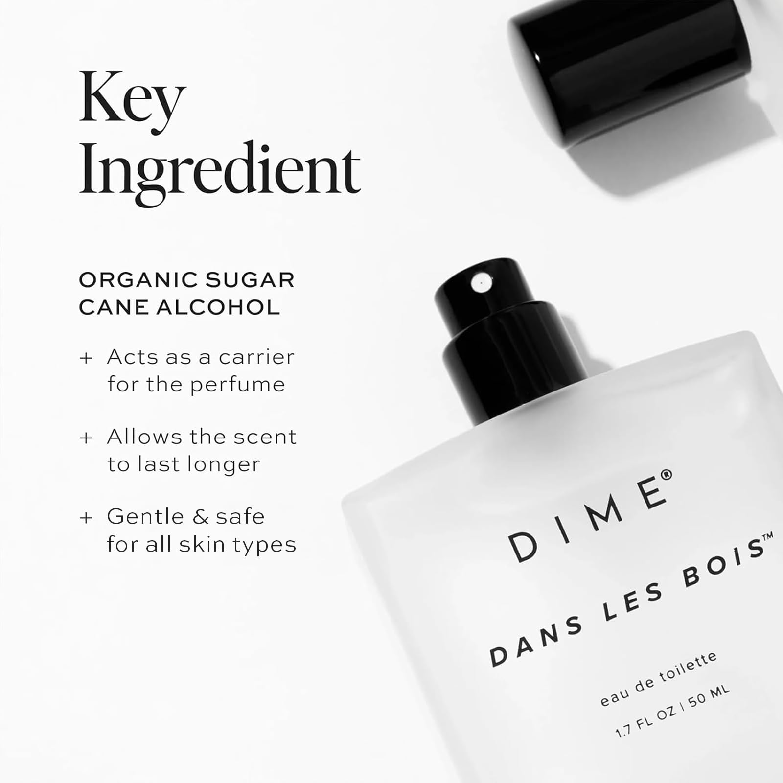 Dime Beauty Perfume Dans Les Bois, 1.7 Oz / 50 Ml - Feminine And Bold Scent, Hypoallergenic, Clean Perfume, Eau De Toilette For