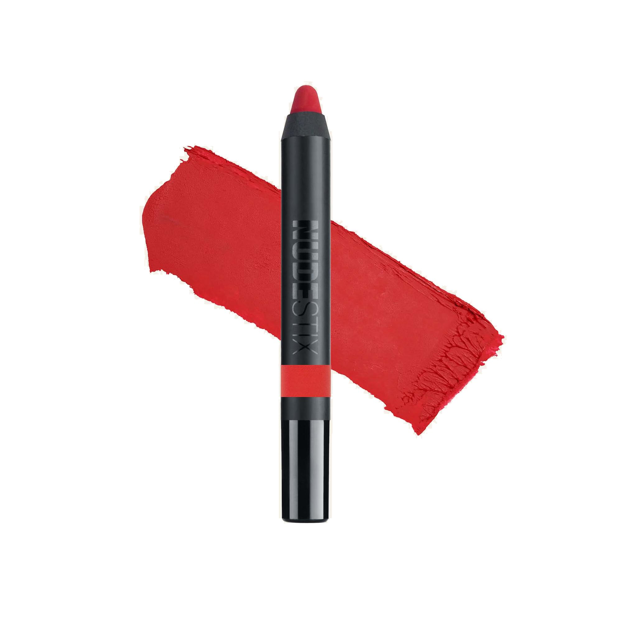 Nudestix Intense Matte Lip + Cheek Pencil, Lipstick + Lip Liner + Cheek Blush Tint, Multi Use Makeup for Long Lasting Color, Smo