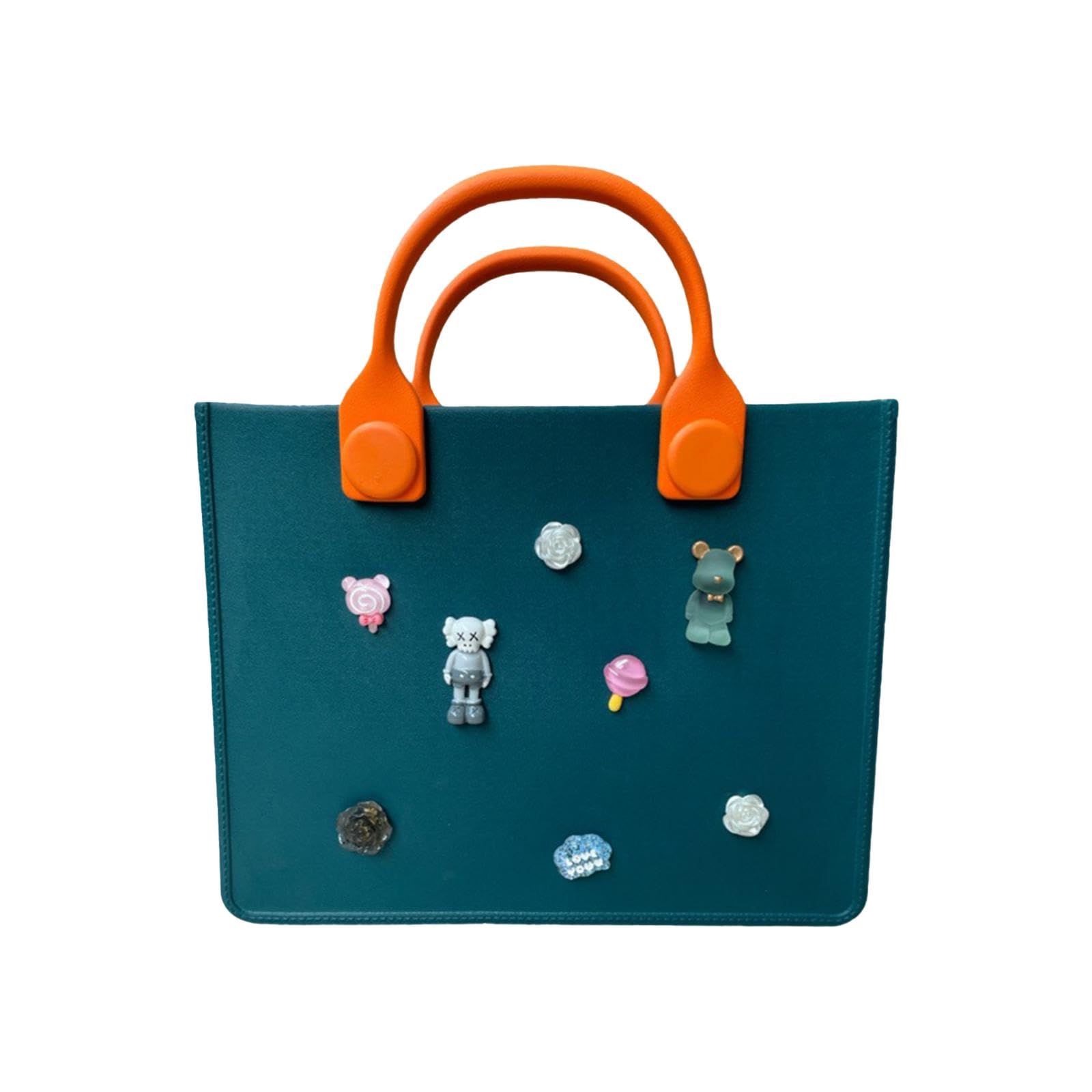 Calandis Beach Tote Bag With Decor Accessories Open Tote Bag For Travel Swimming Pool Green | Womens Handbags & Bags