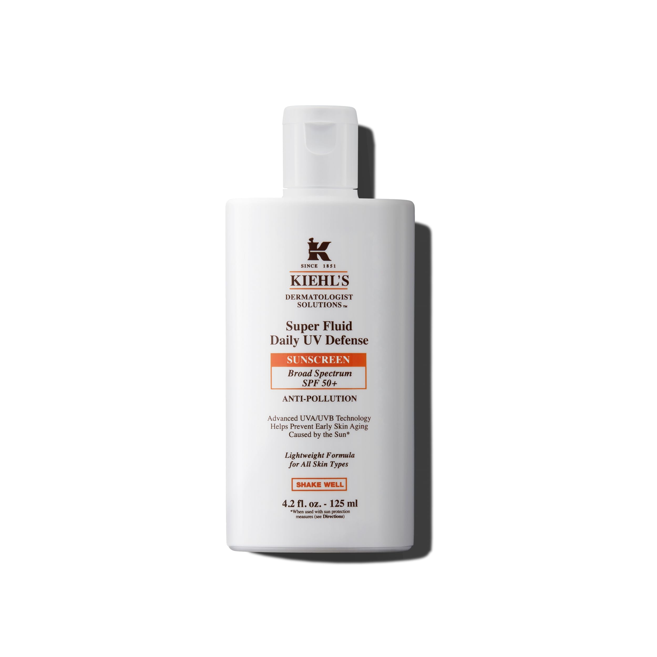 Super Fluid Daily Uv Defense Spf 50 Plus By Kiehls For Unisex - 4.2 Oz Sunscreen