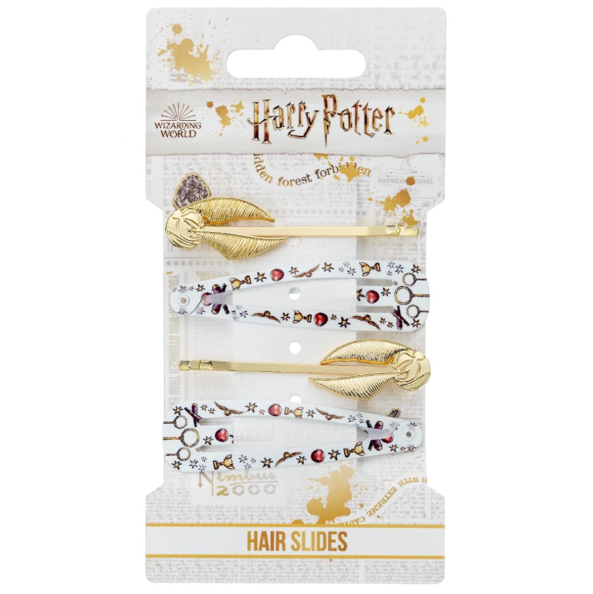 Harry Potter Golden Snitch Quidditch Hair Clip Set By The The Carat Shop