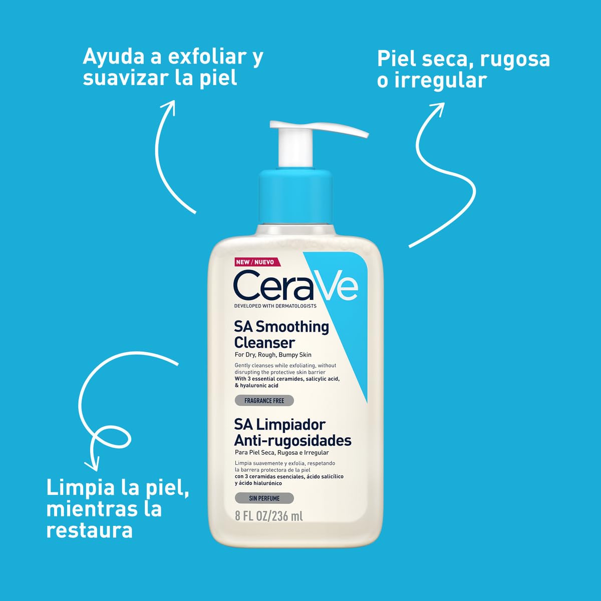CeraVe SA Smoothing Cleanser | 236ml/8oz