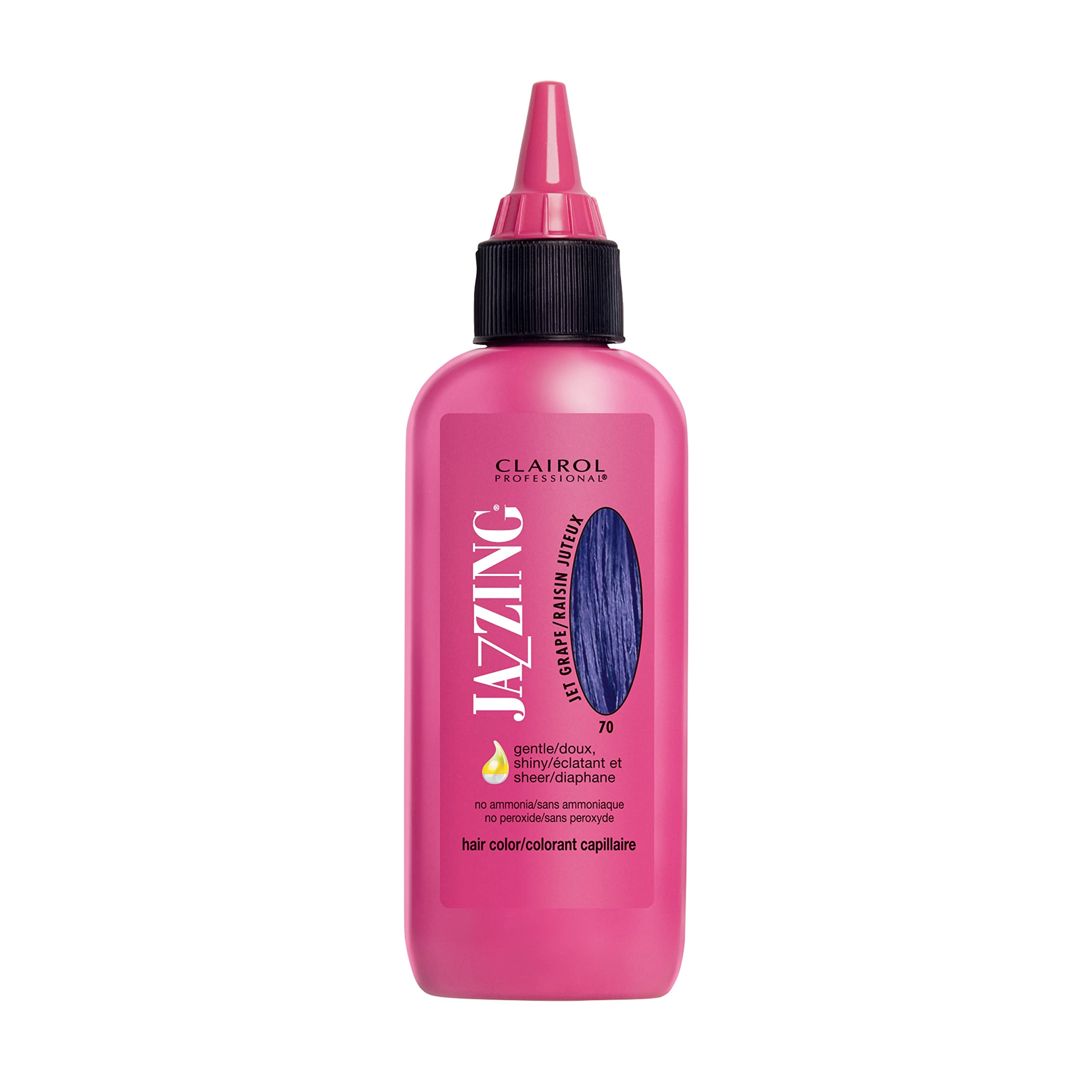 Clairol Professional Jazzing Hair Color No.70 Jet Grape, 3 Oz