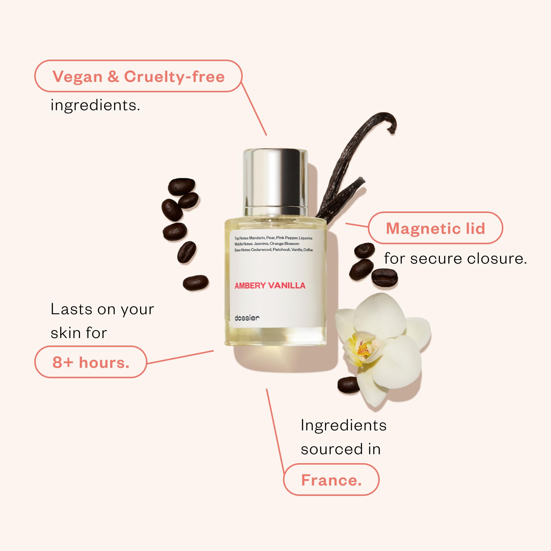 Dossier - Eau De Parfum - Ambery Vanilla - Feminine - 1.7Oz (50Ml)