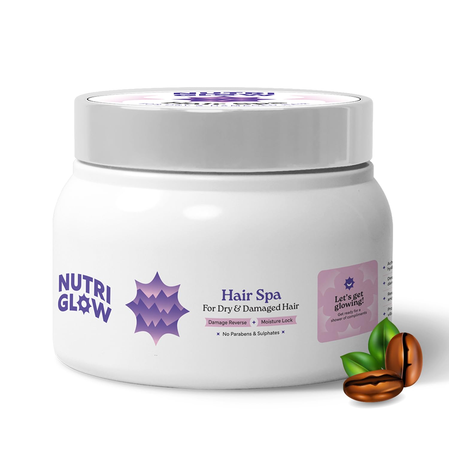 Nutriglow Hair Spa Cream With Damage Reverse & Moisture Lock Formulation For Dry & Damaged Hair  300G