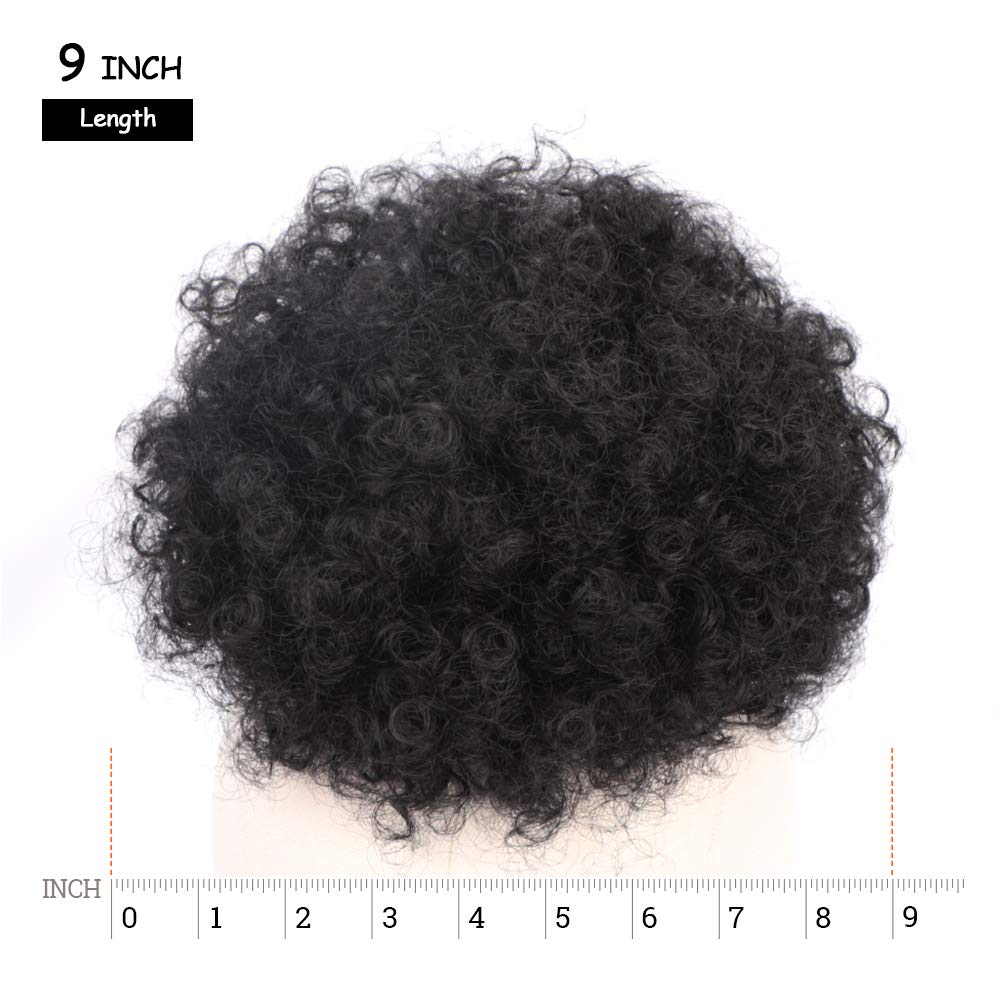 Yinmei Baibian Afro Puff Drawstring Ponytail Kinky Curly Bun Hair Synthetic Short Extensions Hairpieces Updo Hair For Black Wome
