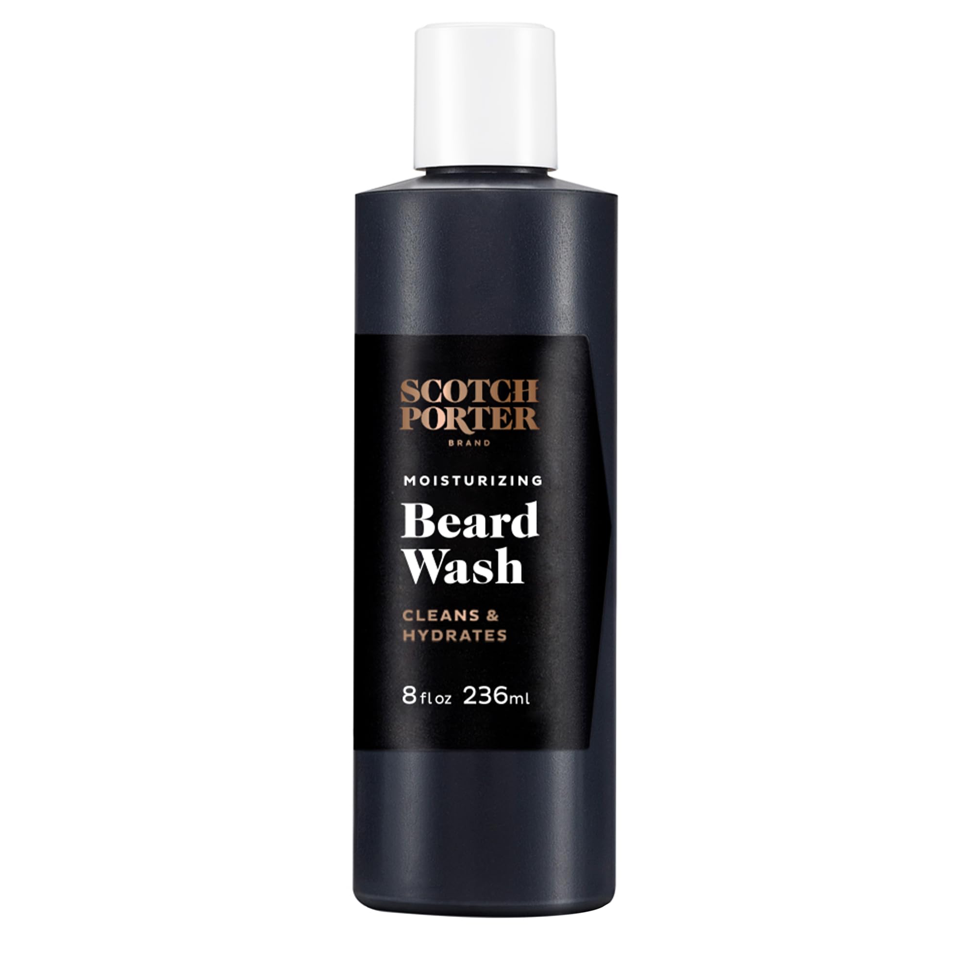 Scotch Porter Moisturizing Beard Wash - Cleanse, Refresh, Hydrate & Soften Coarse, Dry Beard Hair While Protecting Skin For A Fu