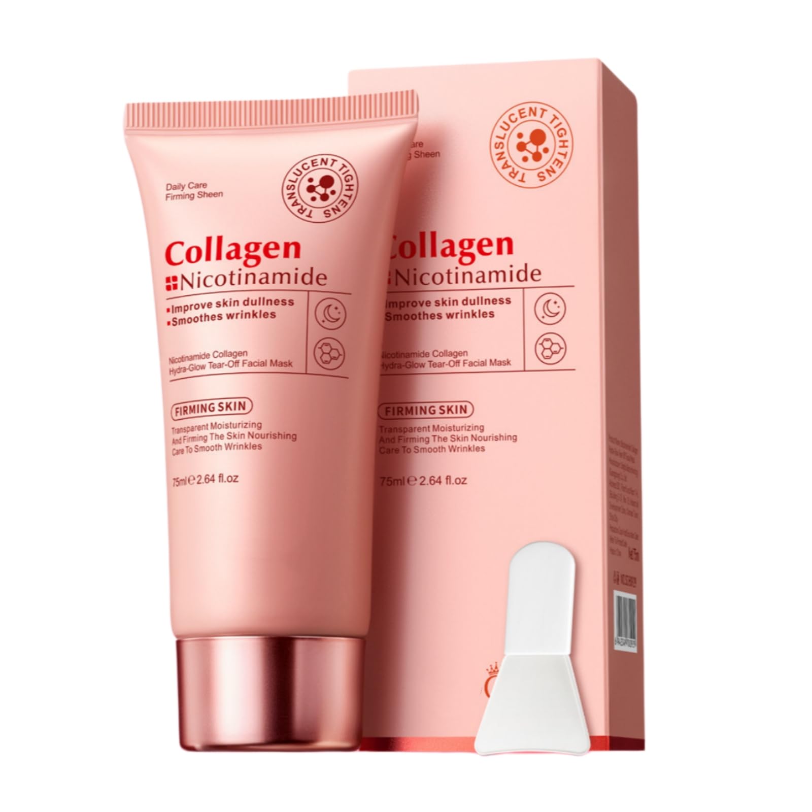 LGSZGDCN Collagen Peel Off Mask, Hydrate, Brighten Complexion, Improves Dullness, 75ml (Collagen)