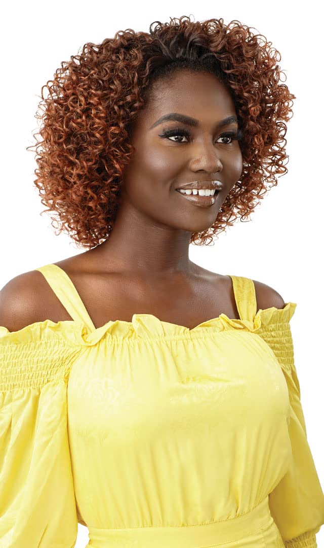Outre Converti Cap Synthetic Wig - SPARKLING BELLE (Color:DR CHOCOLATE SWIRL)