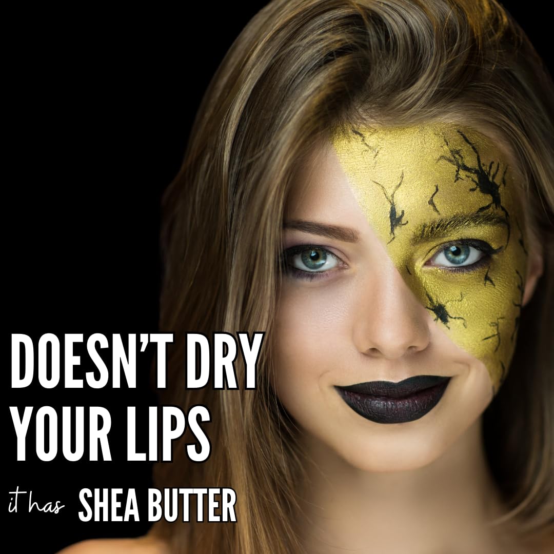 Mynena Black Lipstick Smudge Proof Matte Long Lasting Waterproof Lightweight For High Comfort All-Day Wear Vegan Talc-Free Parab