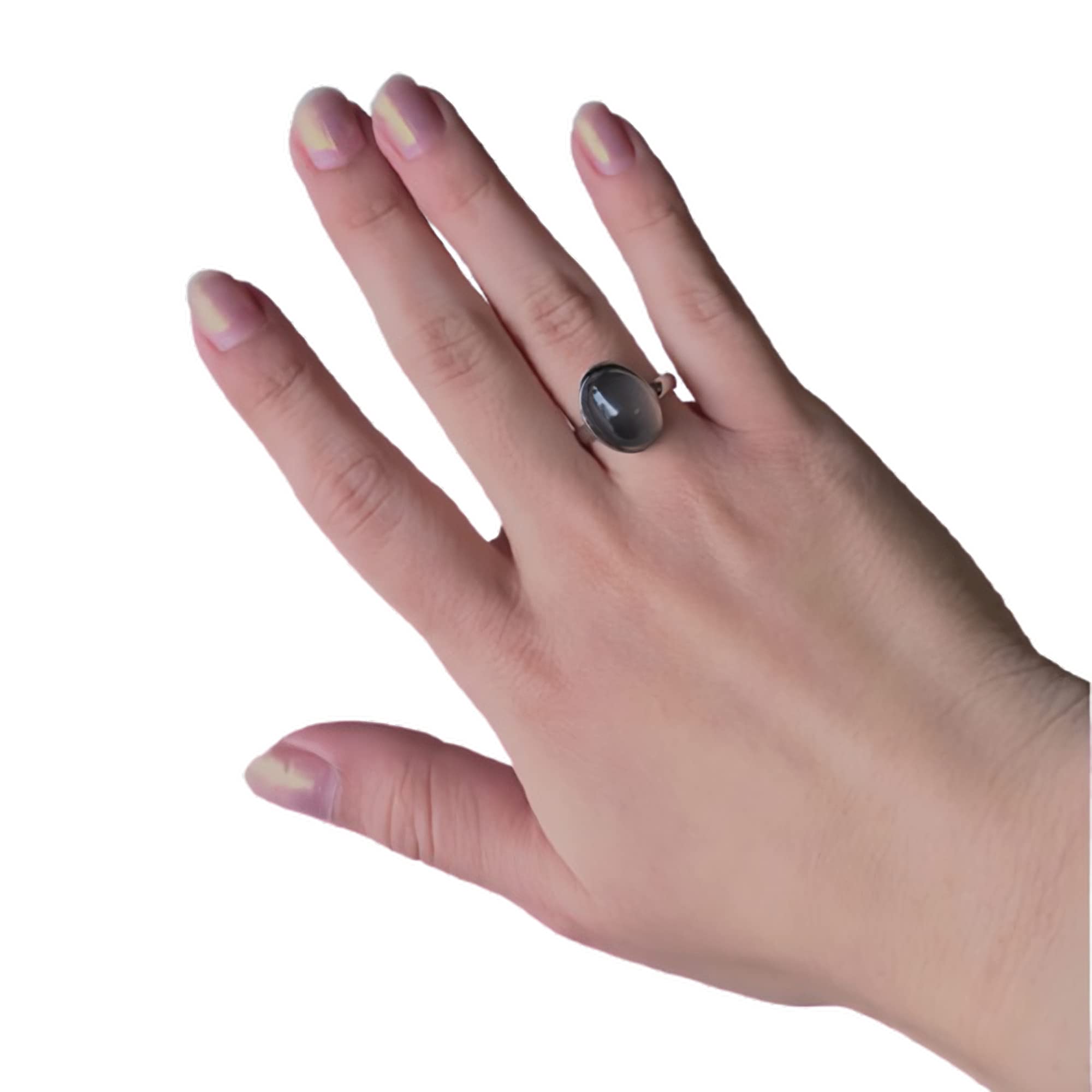 Blinkee Adjustable Oval Mood Ring - Discover Your Emotions - The Ultimate Fashion Accessory for Expressing Yourself