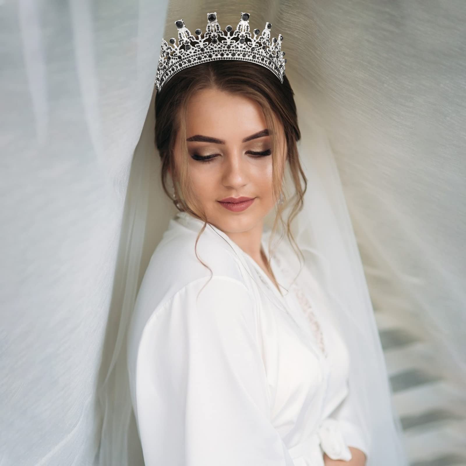 Cocide Black Tiaras For Women Crowns For Women Tiaras And Crowns For Women Queen Crown Princess Tiara For Girls Rhinestones Part