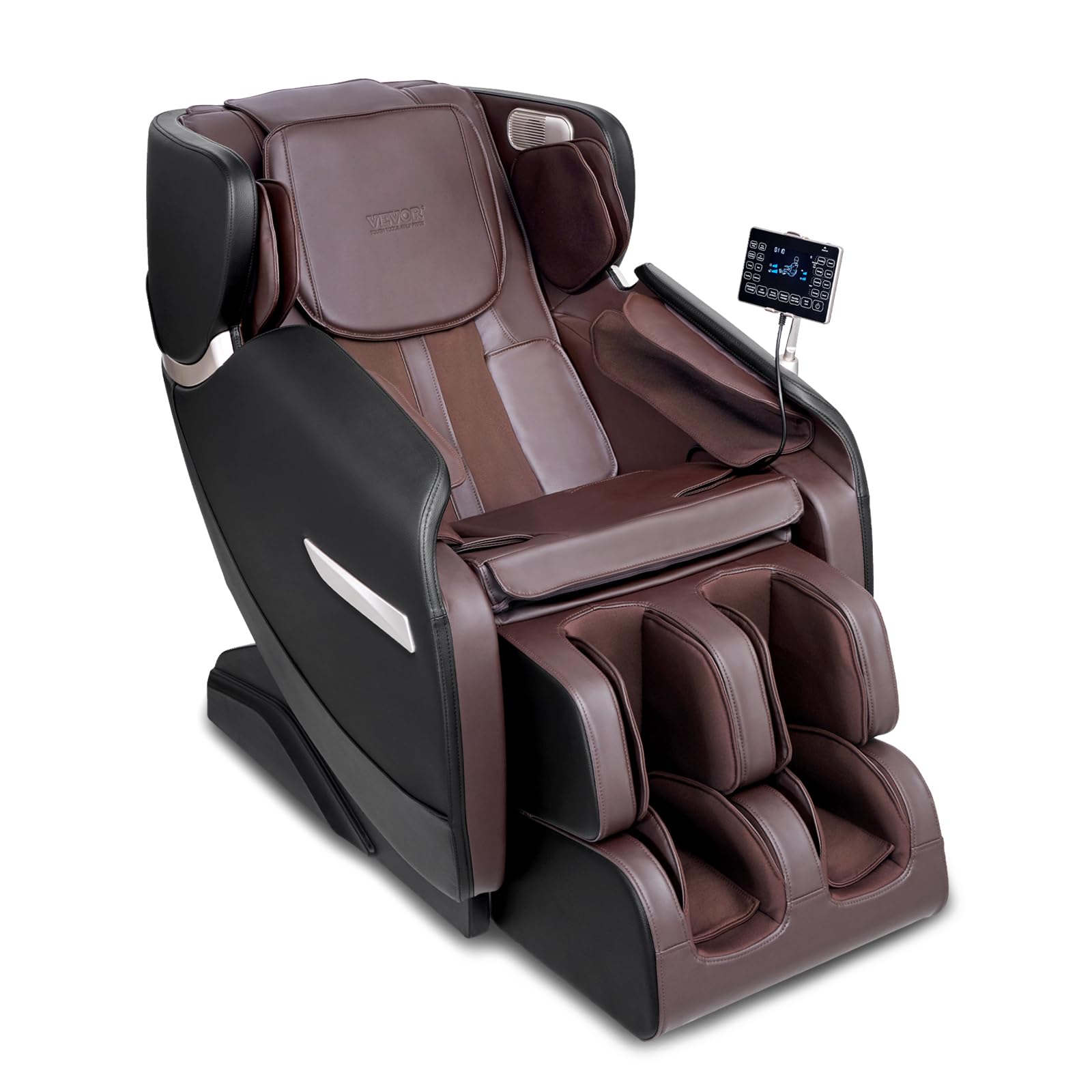 VEVOR Massage Chair - Full Body Zero Gravity Recliner with Multi Auto Modes, 4D Shiatsu, Heating, Bluetooth Speaker, Airbag, Foo