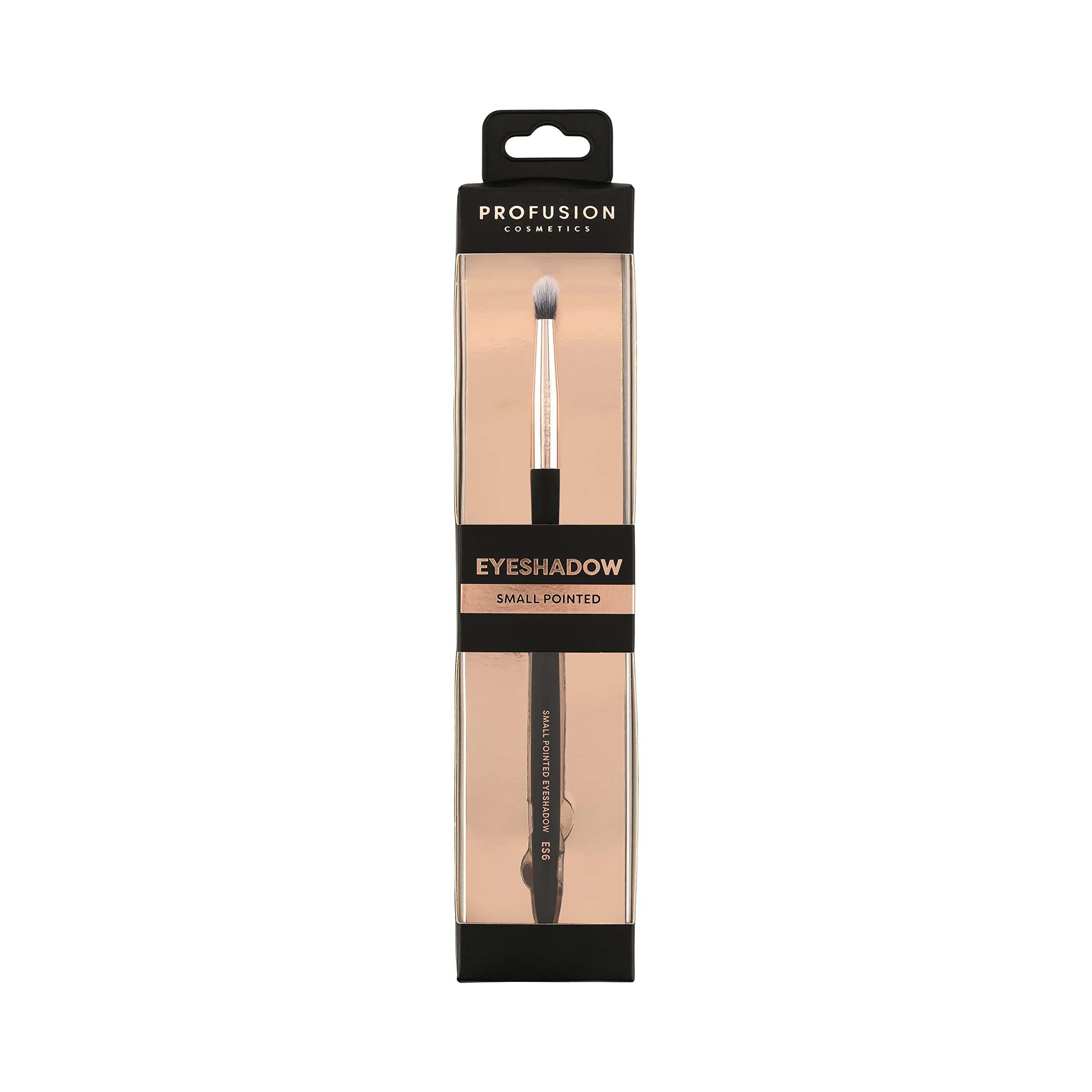 Profusion Cosmetics Small Pointed Synthetic Eyeshadow Brush for Glitter and Concealer with Tapered Bristles