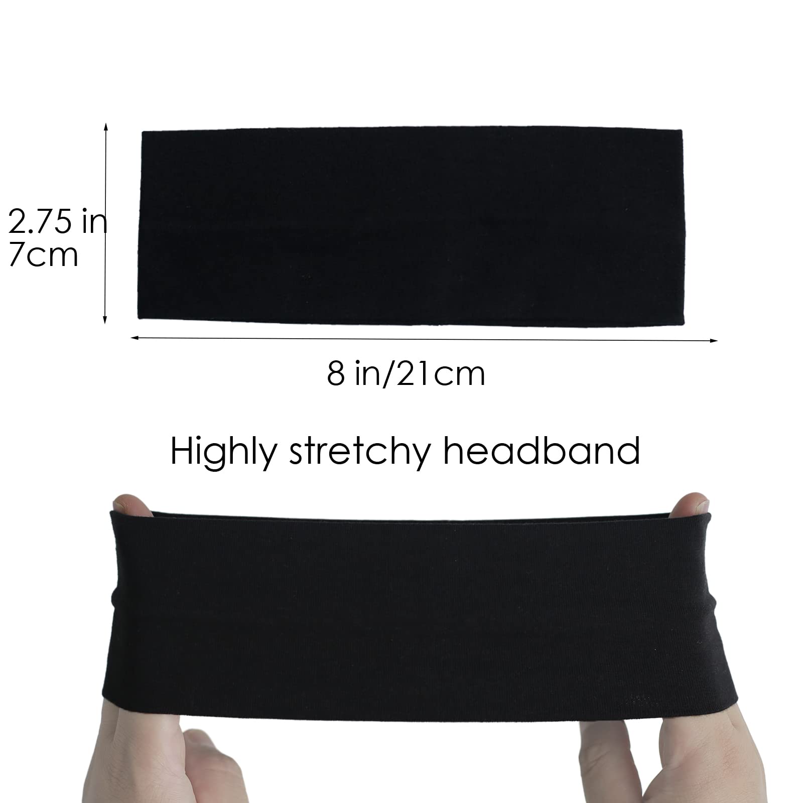 Mlmomvme 6 Pcs Headbands For Women Hair Cotton Headband For Tie Dye Party Supplies, Non-Slip Stretchy Elastic Head Wrap Holder H