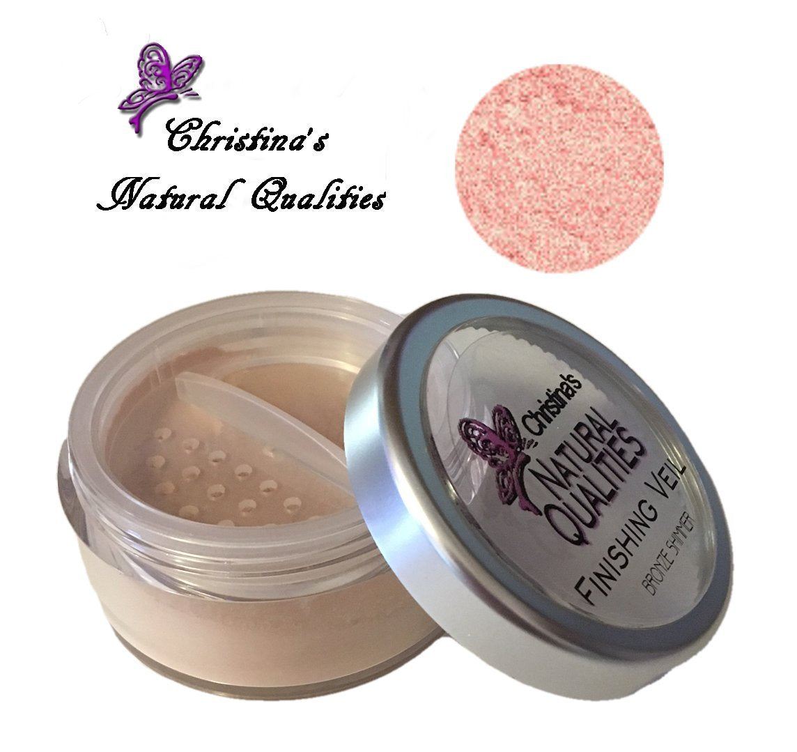 Christinas Natural Qualities All Natural Mineral Pink Shimmer Bronzer Santa Maria Sweetheart