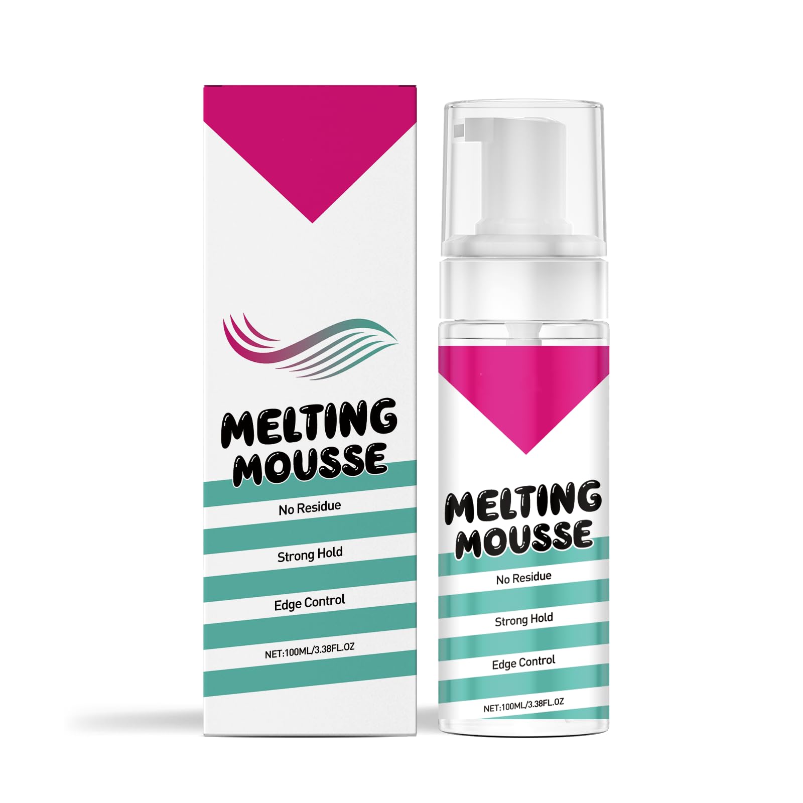 Herbs Wealth Melting Mousse Wig Setting Glue, Strong Hold Lace Wig Mousse for Edge Control, Frizz Control & LongLasting Stylin