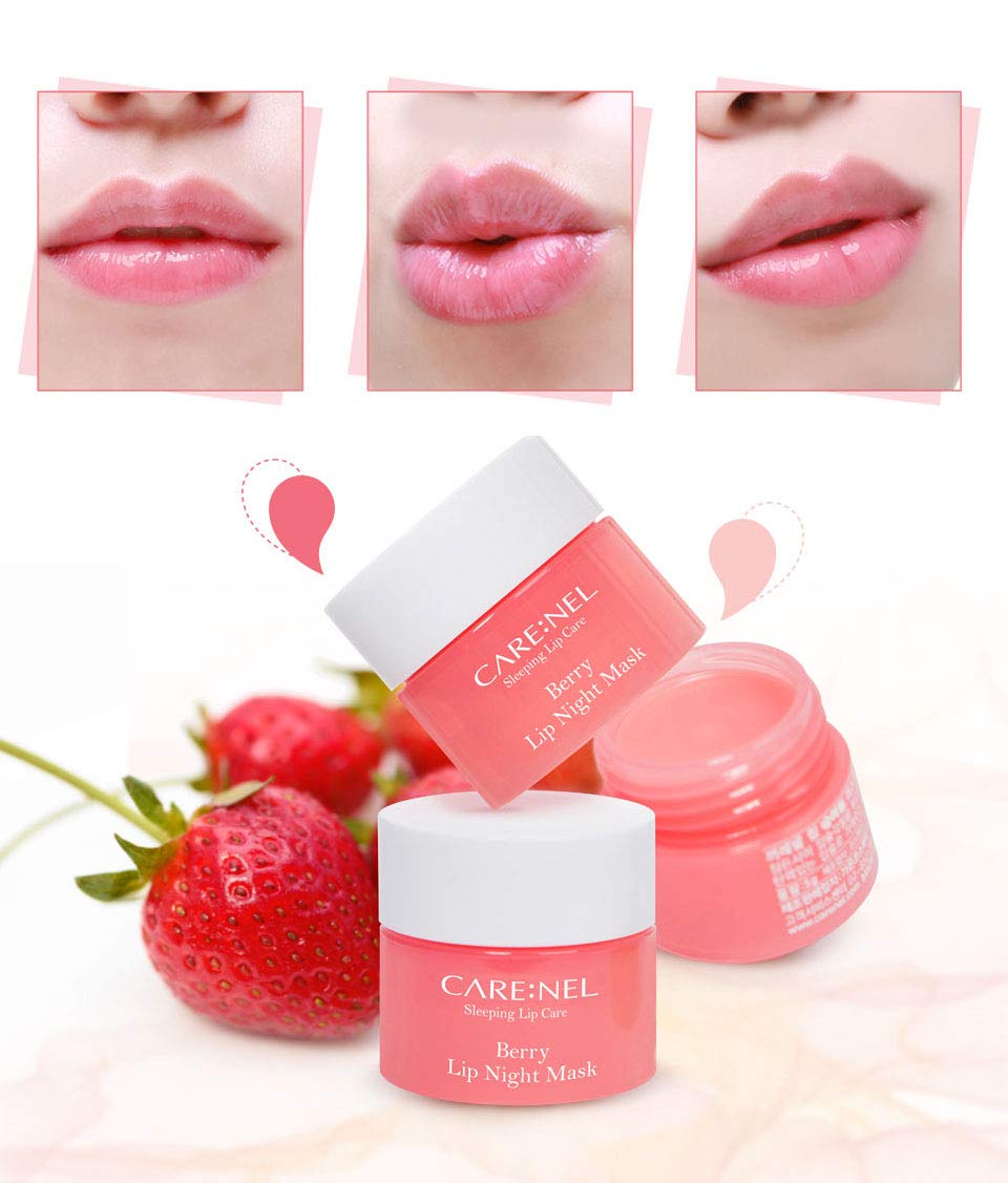 Lip Sleeping Mask 5G 3Set (Berry+Lime+Pomegranate) Korean Beauty Overnight