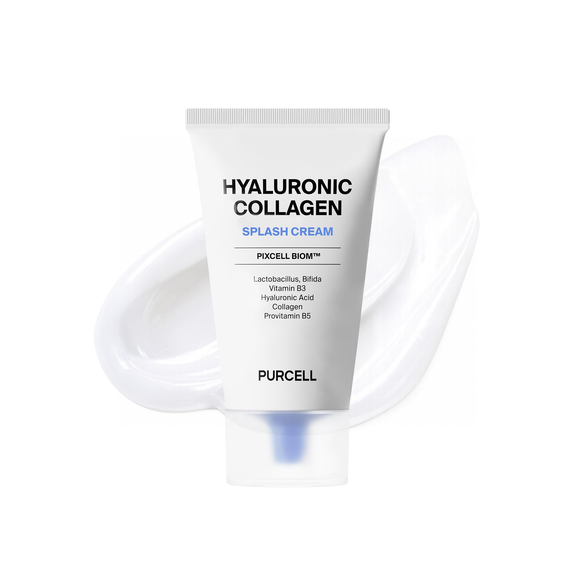 PURCELL PixcellBiom Hydrating Splash Cream  Probiotic Lightweight Moisturizer for Hydration & Skin Barrier Care, WaterGel Text