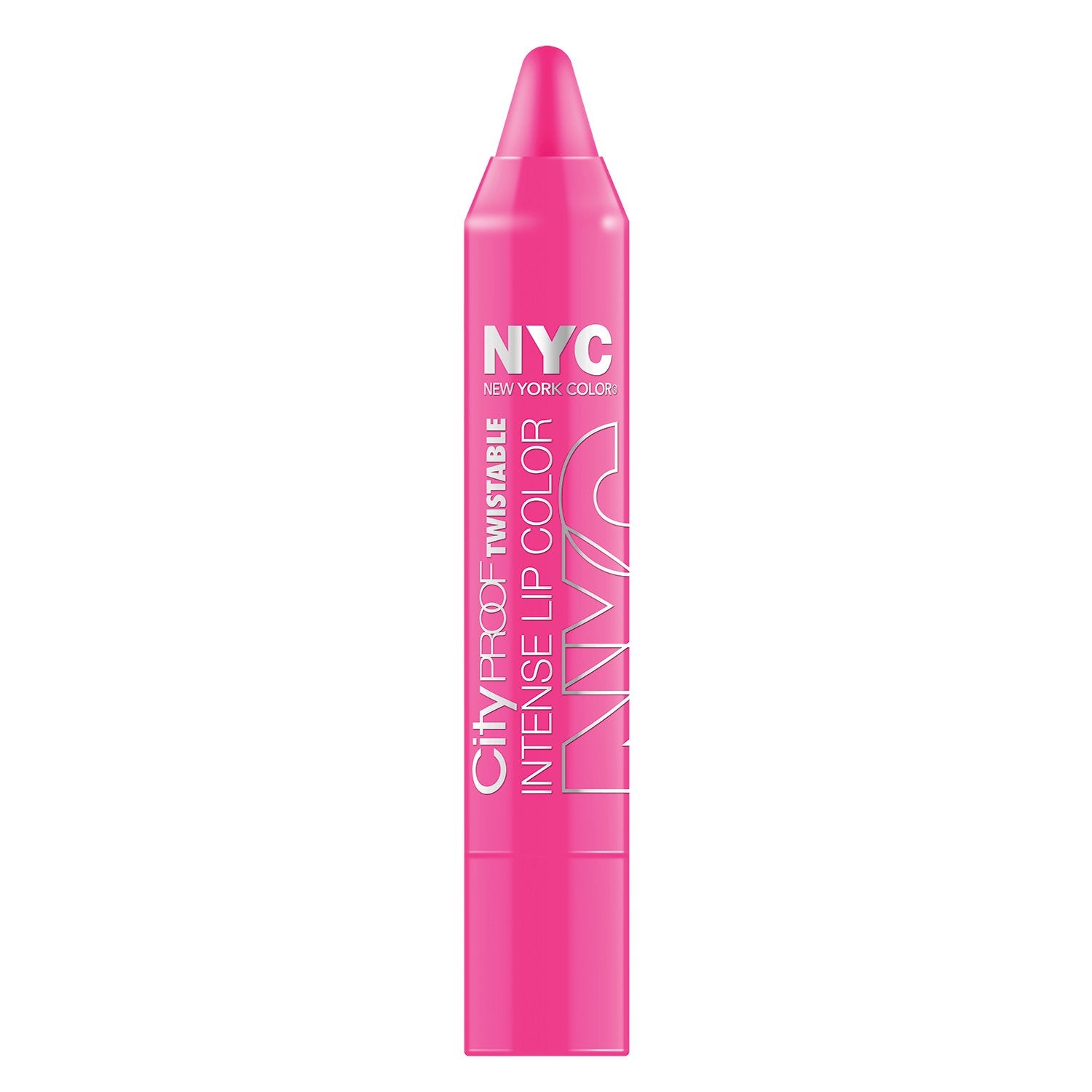 N.Y.C. New York Color City Proof Twistable Intense Lip Color, Fulton St Fuschsia, 0.09 Ounce