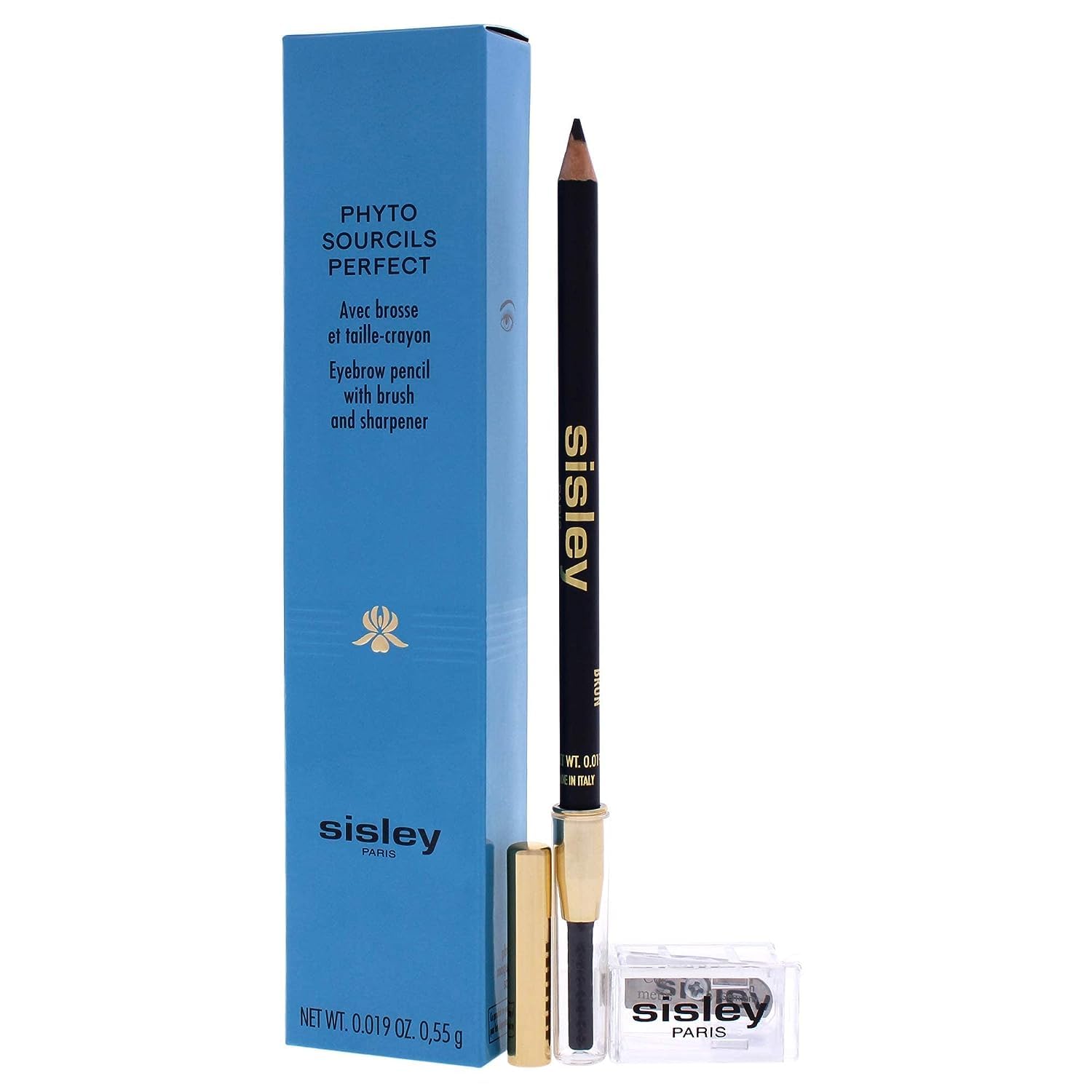 Sisley 0.55G/0.019Oz Phyto Sourcils Perfect Eyebrow Pencil (With Brush & Sharpener) - No. 03 Brun
