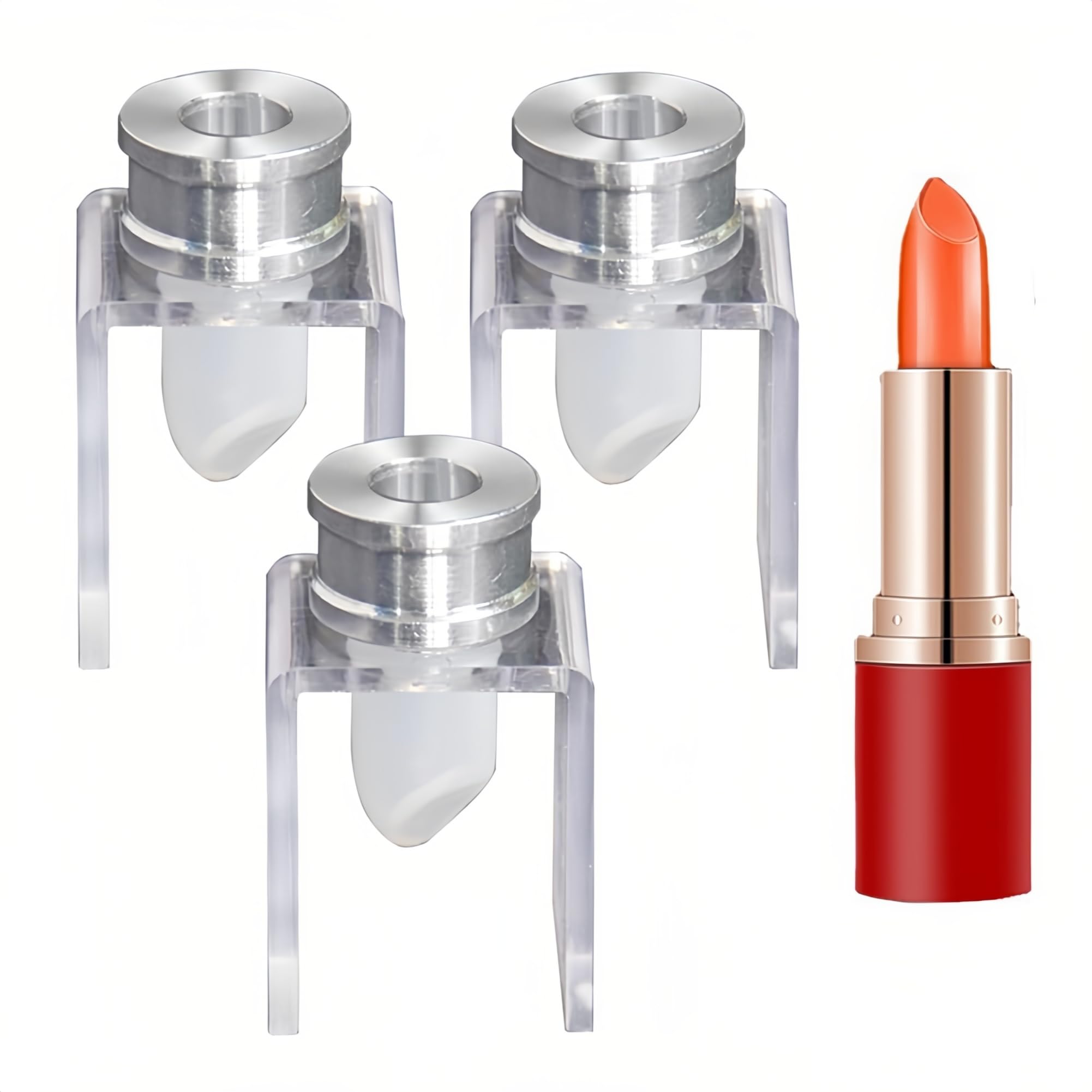 3 Pack 12.1mm Food Grade Silicone Lipstick Molds, DIY Lip Balm Kit