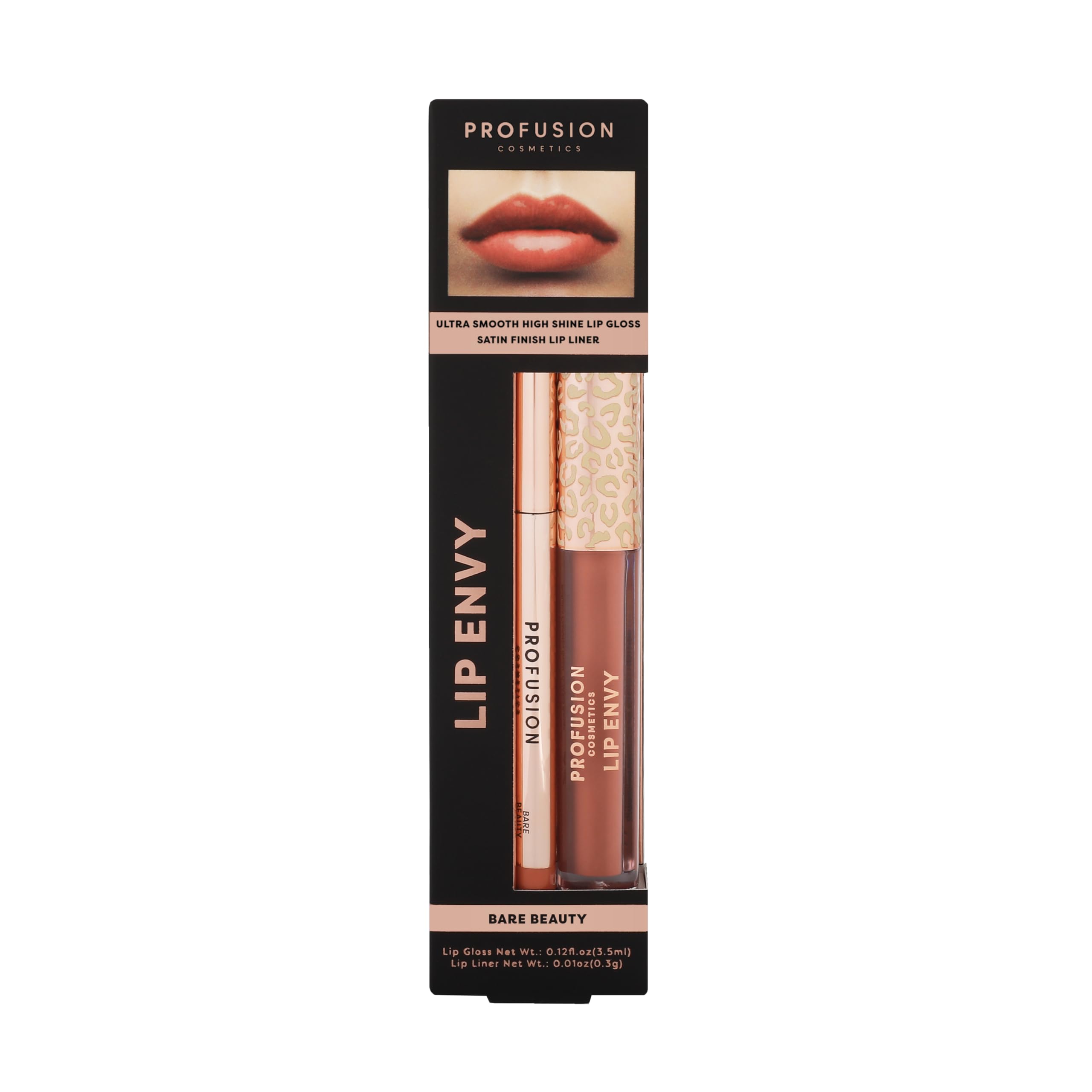 Profusion Cosmetics Lip Envy Bare Beauty Nourishing Lip Oil Tint, Lightweight And Beautiful Tint Provides Nourishing Hydration A