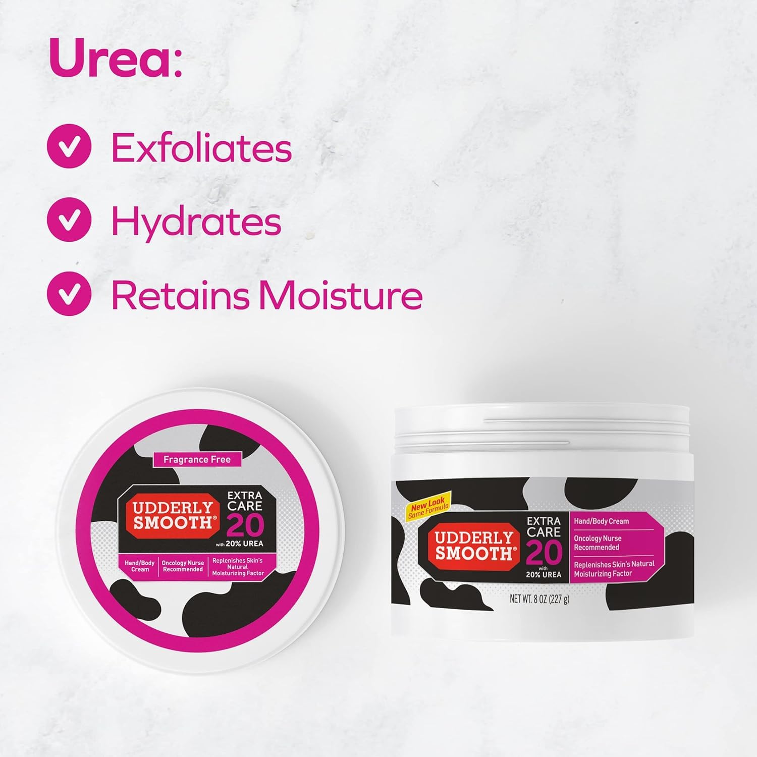 Udderly Smooth Extra Care Cream With 20% Urea, Replenishing, 8 Oz (Pack Of 4)