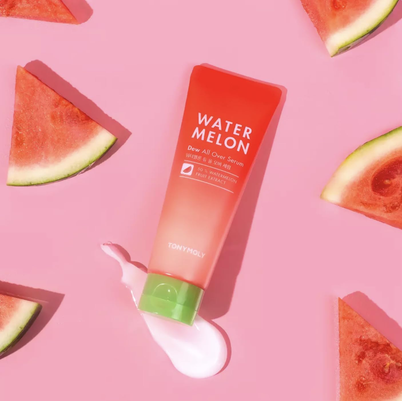Tonymoly Watermelon Dew All Over Serum - Hydrating Face And Body Serum With Watermelon Extract, Aloe, And Centella Asiatica - Li