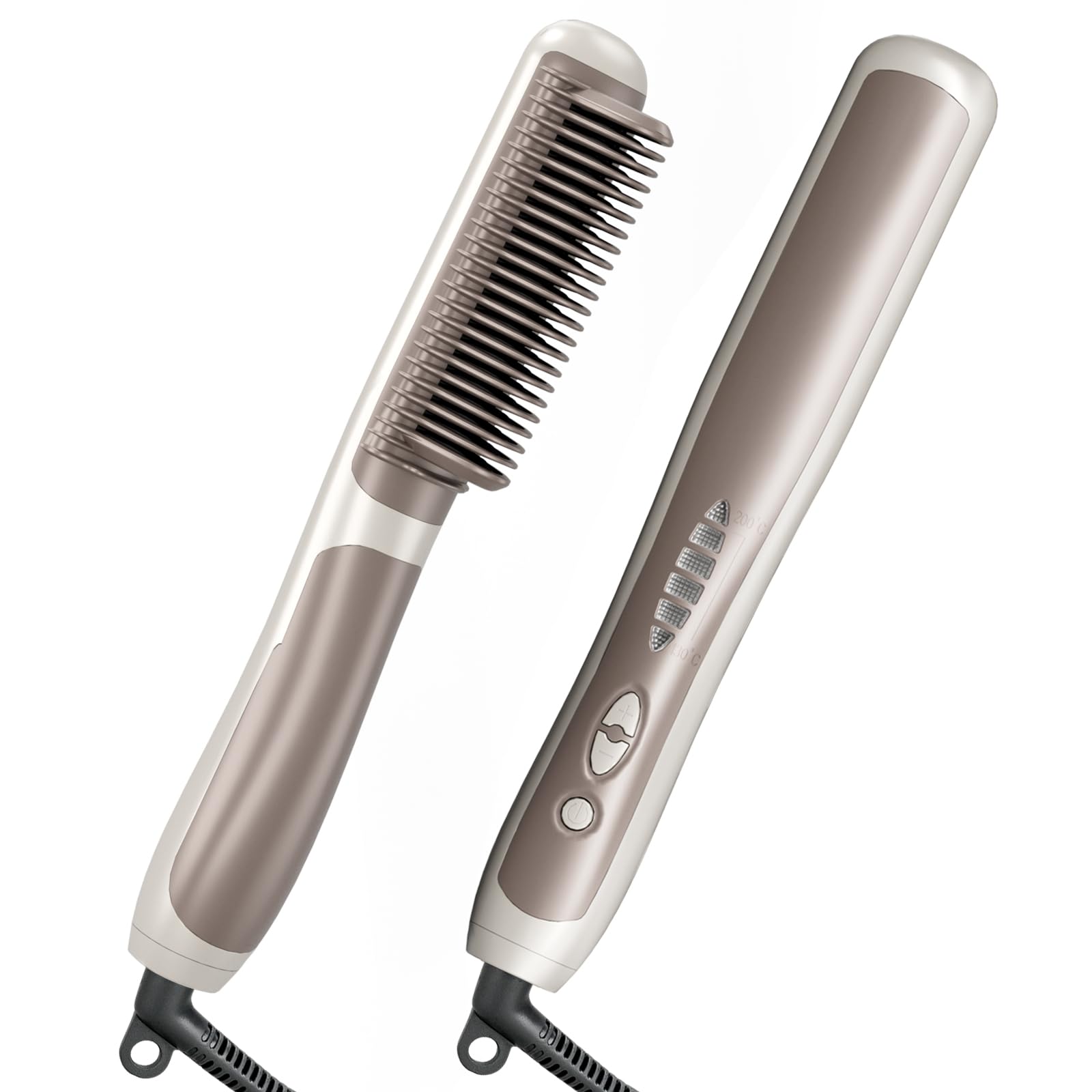 Hair straighteners for Women,Hair Straightener Brush,Straightening Comb for All Hair Types,Anti-Scald Ceramic Hair Straightener,