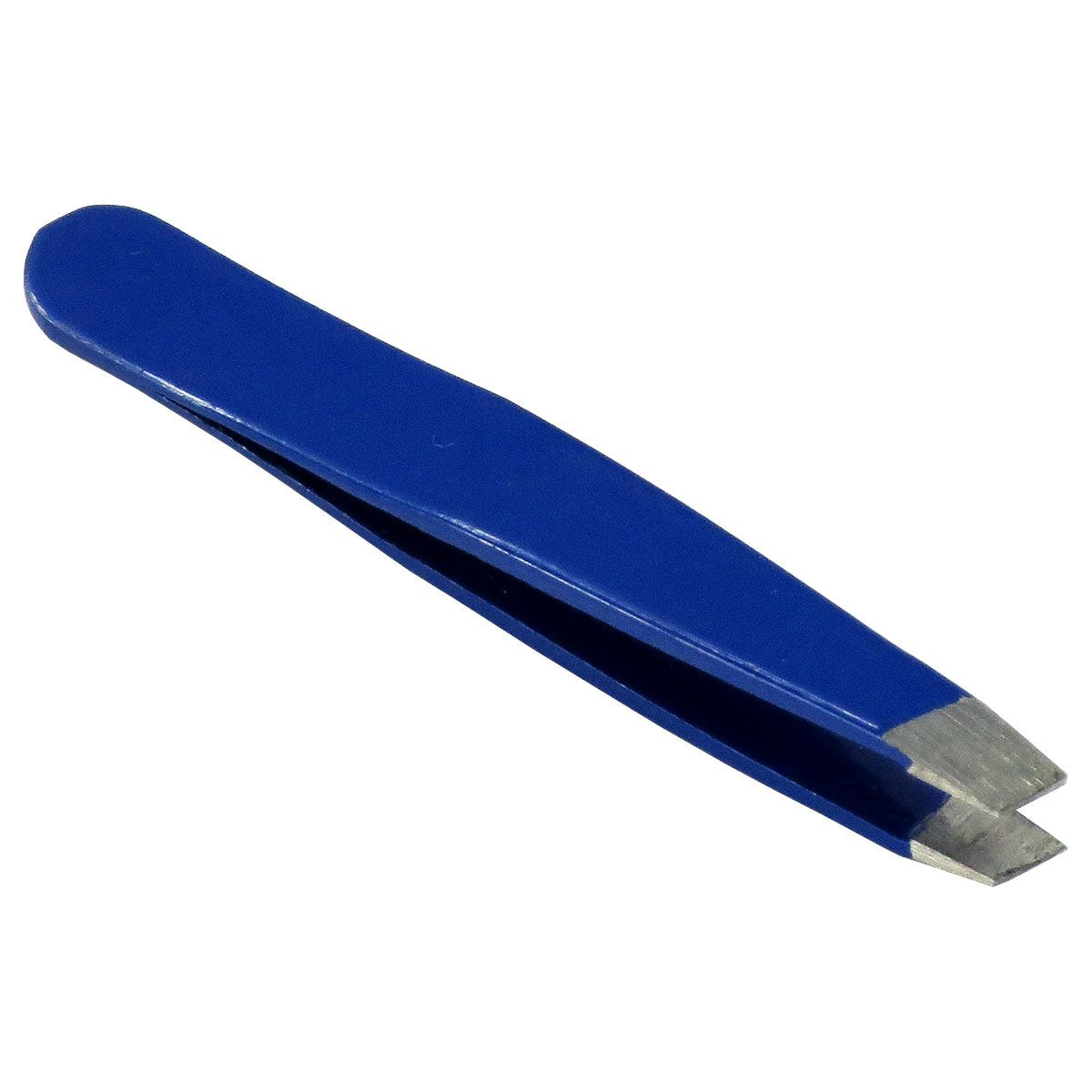 HTS 172M4 2 Blue Mini Slanted Travel Eyebrow Tweezers