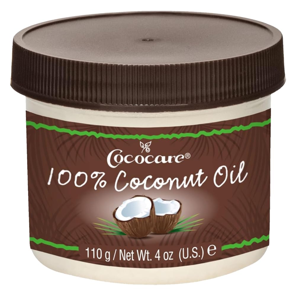 Cococare 100% Pure Coconut Oil - All Natural Coconut Oil for Skin and Hair 4 oz - 2 Pack