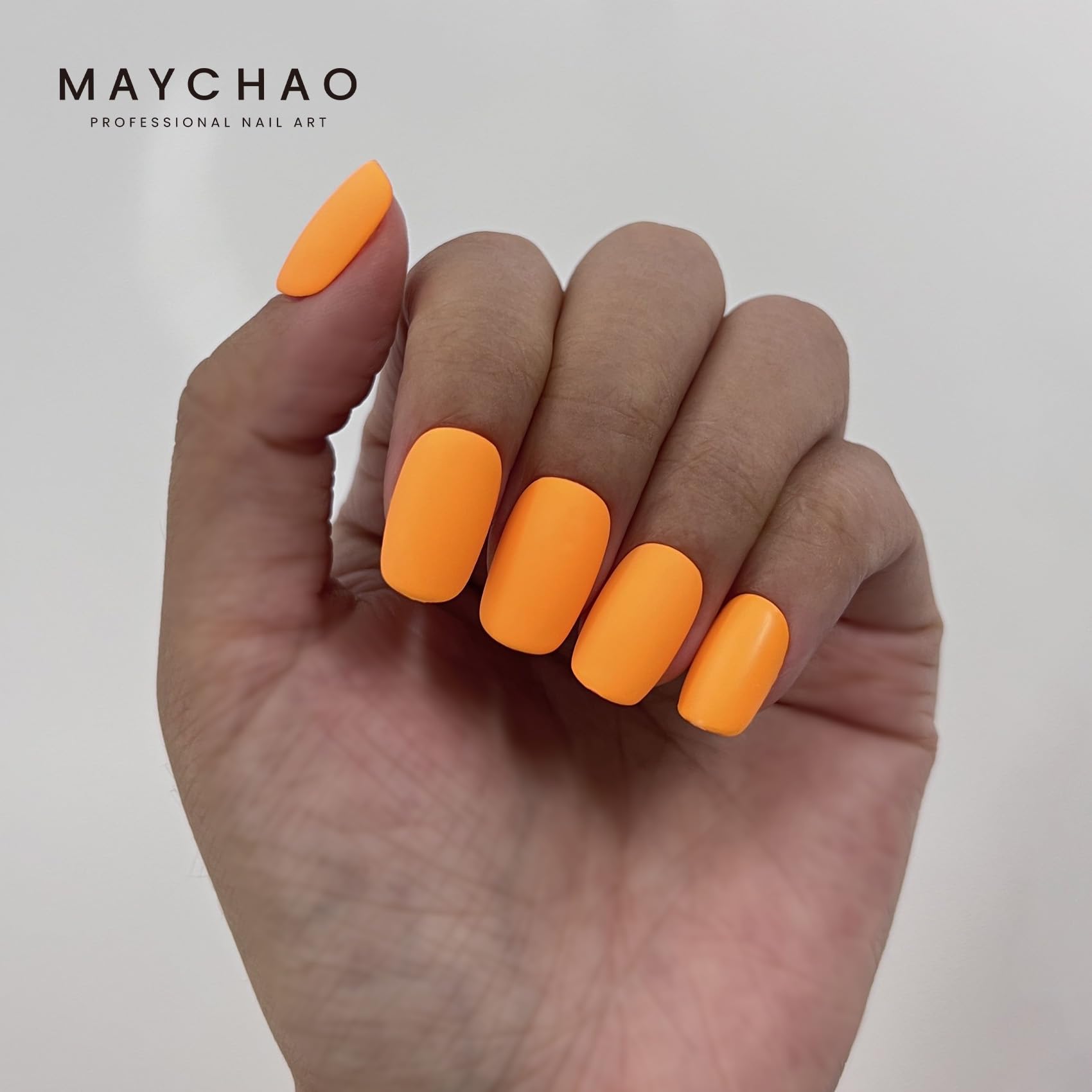 Maychao 15Ml Gel Nail Polish 1Pc Neon Bright Orange Gel Polish Soak Off Uv Led Nail Polish Nail Art Starter Manicure Salon Diy A