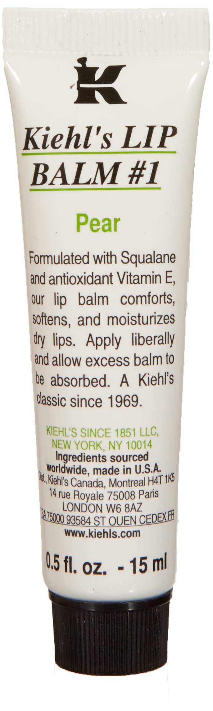 Kiehls Lip Balm No.1, Pear, 0.5 Ounce