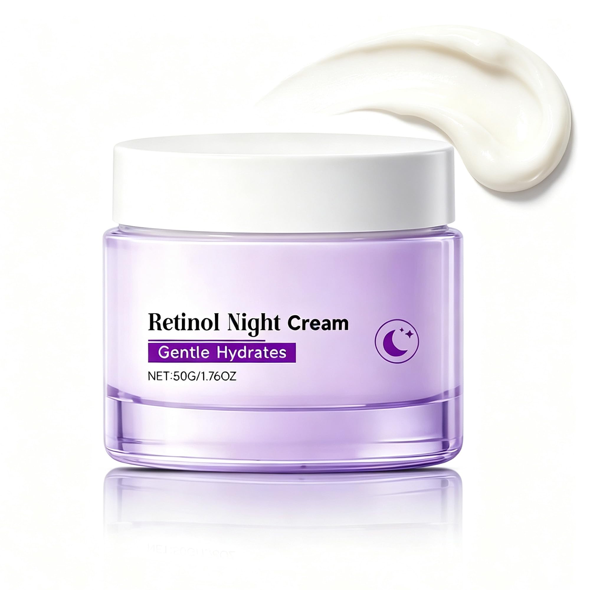 Retinol Night Cream for Face, Anti Aging Wrinkle & Face Cream, Collagen Boosting Formula, Firms Skin, Reduces Fine Lines & Wrink