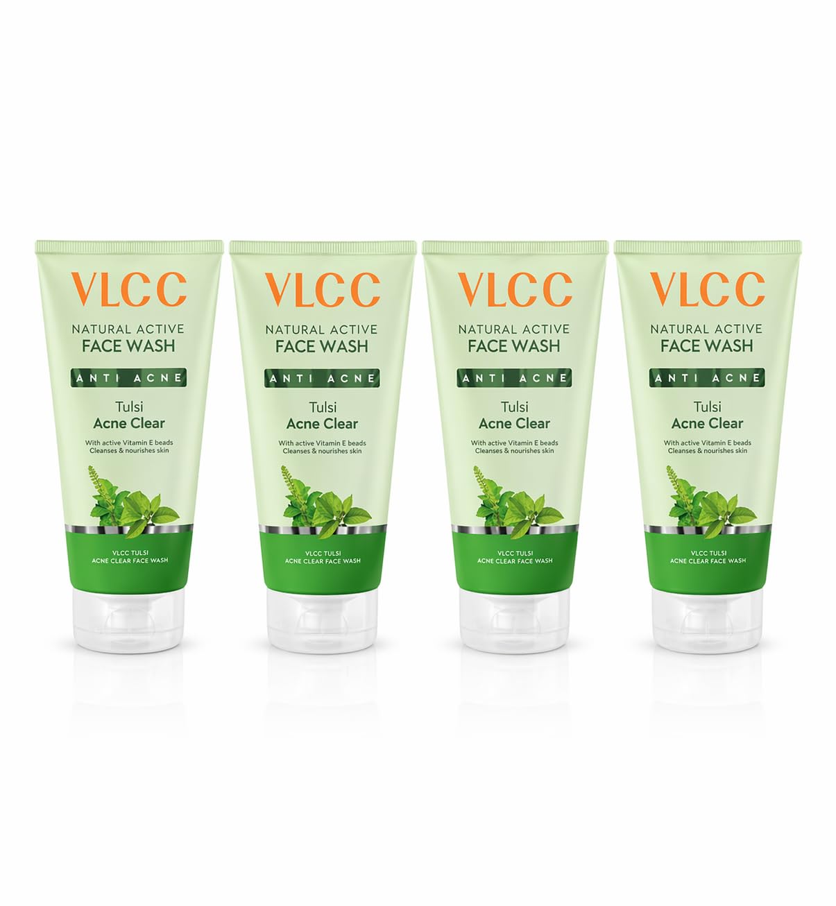 Vlcc Tulsi Acne Clear 600Ml (Pack Of 4) Face Wash (600 Ml)