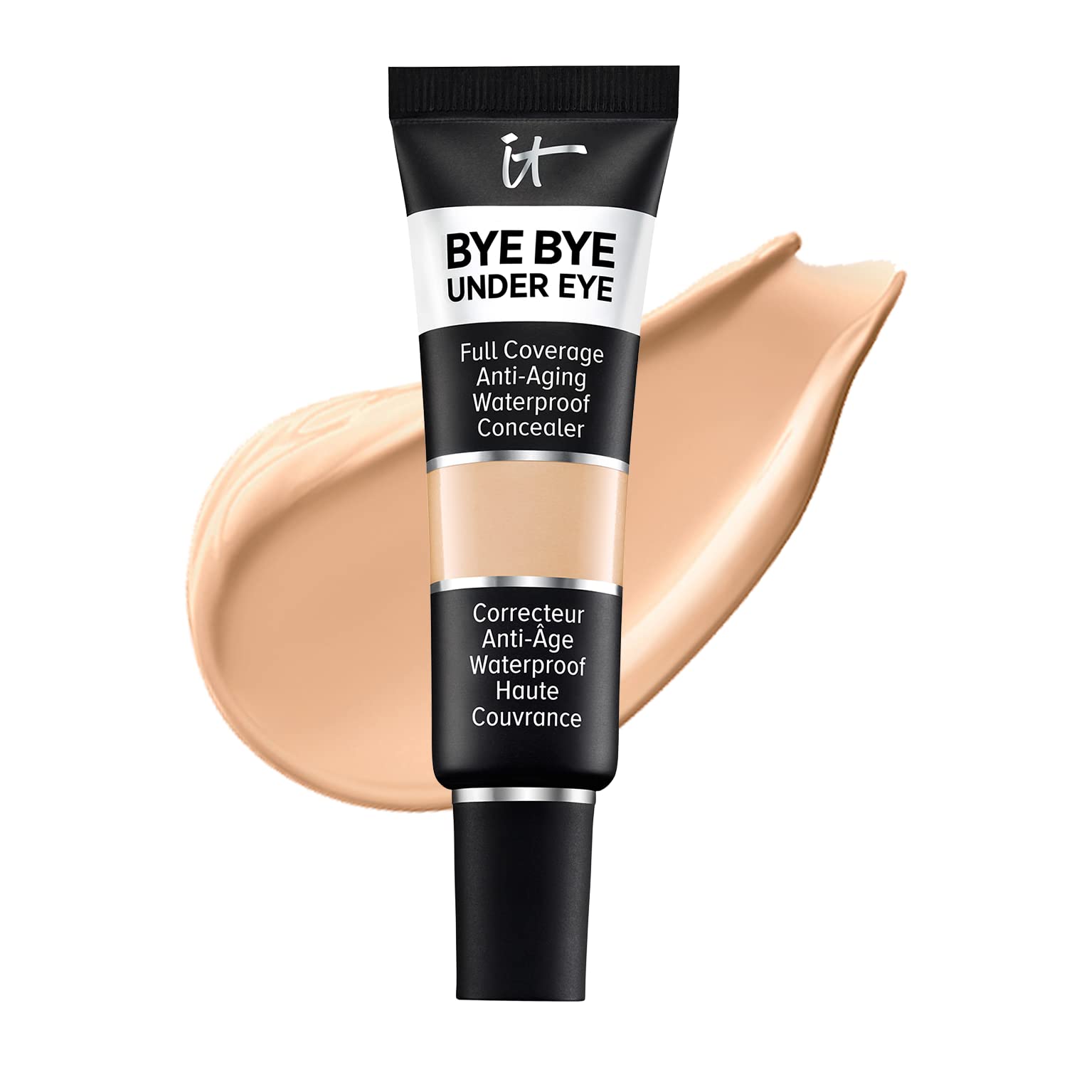 IT Cosmetics Bye Bye Under Eye Concealer - Waterproof, Full Coverage, 0.4 fl oz - 14.5 Light Buff (Neutral Undertones)