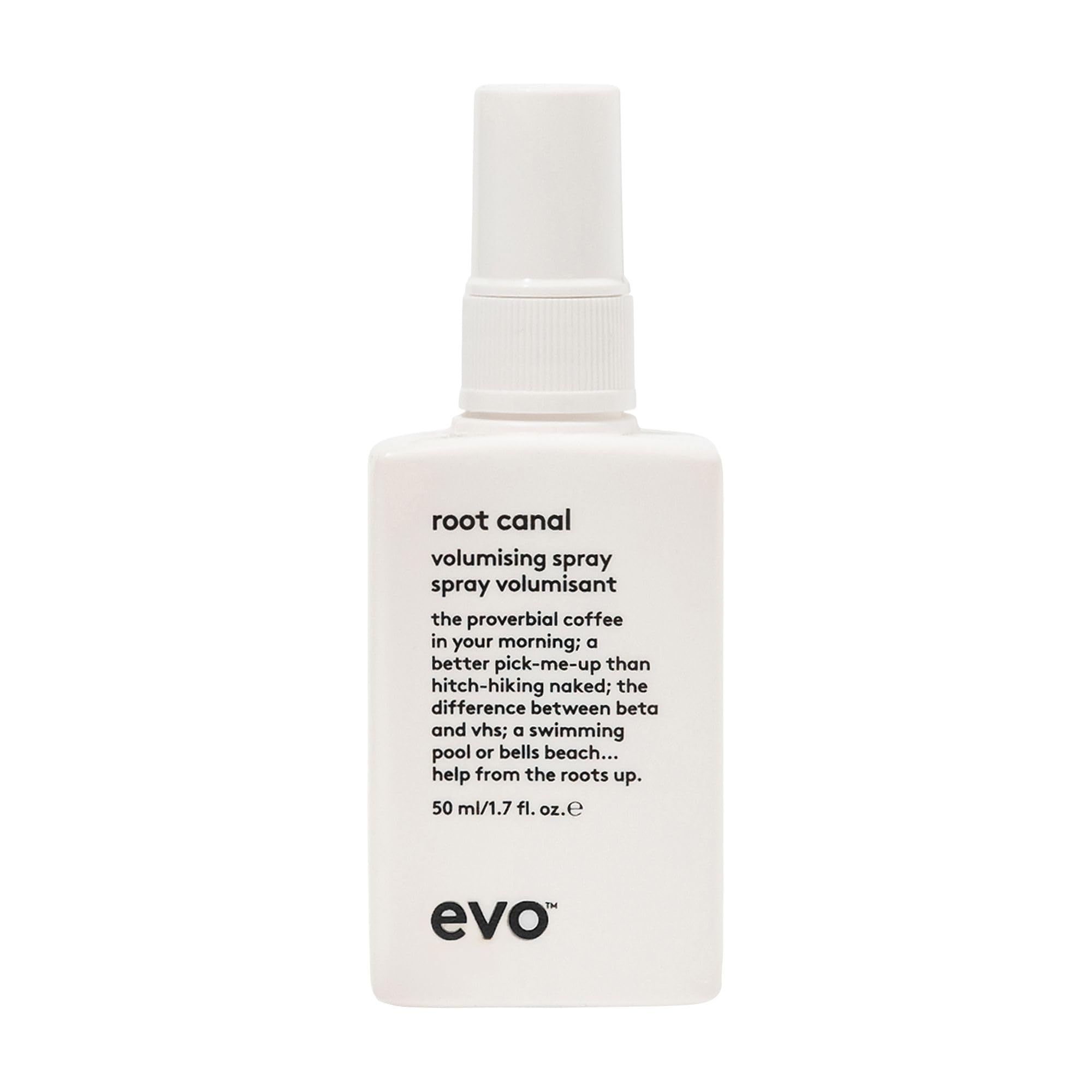 EVO Root Canal Volumizing Spray - Texture Boost Supports Roots Natural Thickening Lightweight Hair Styling Spray - Travel Size, 