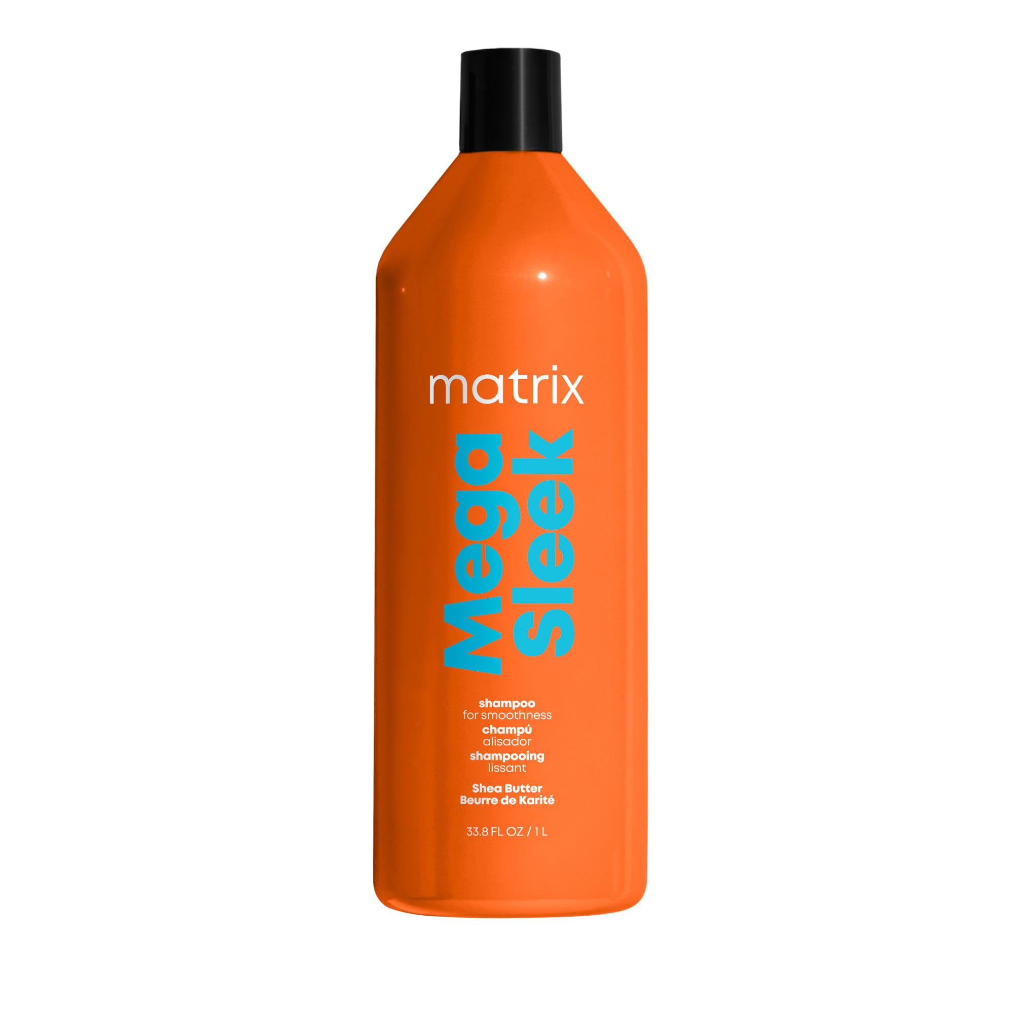 Matrix Mega Sleek Shampoo| Smoothing, Anti-Frizz, Detangling | For Dry, Damaged & Frizzy Hair | Salon Professional Shampoo | Wit