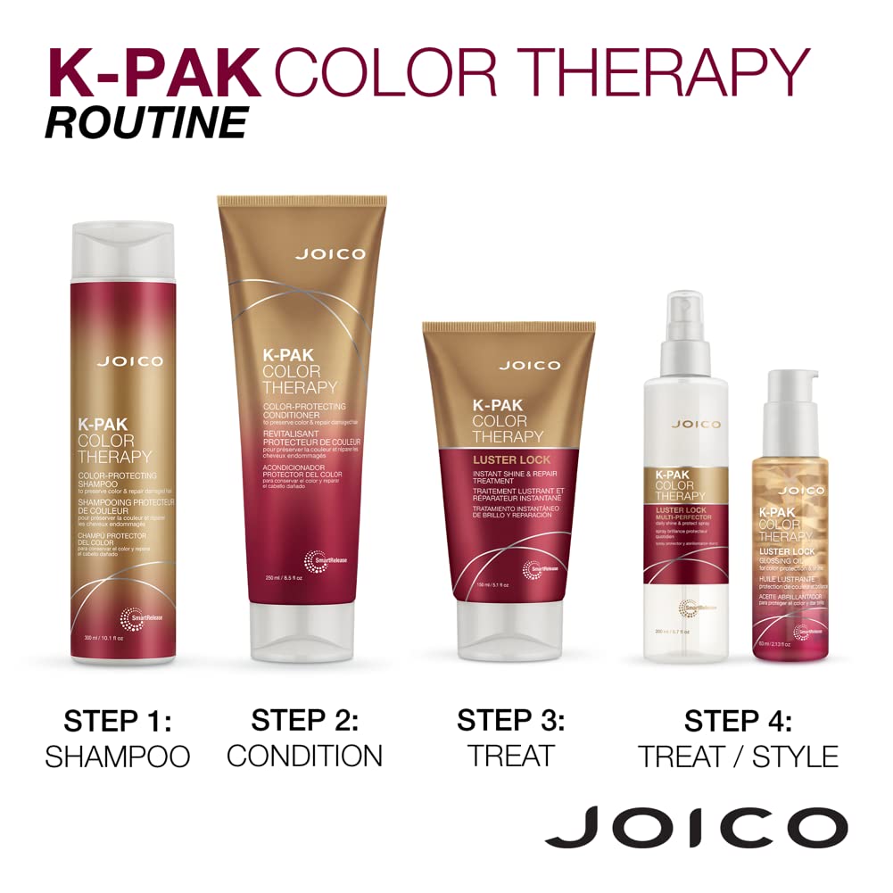 Joico K-Pak Color Therapy Luster Lock Multi-Perfector Daily Shine & Protect Spray|For Color-Treated Hair|Instantly Detangle|Cont