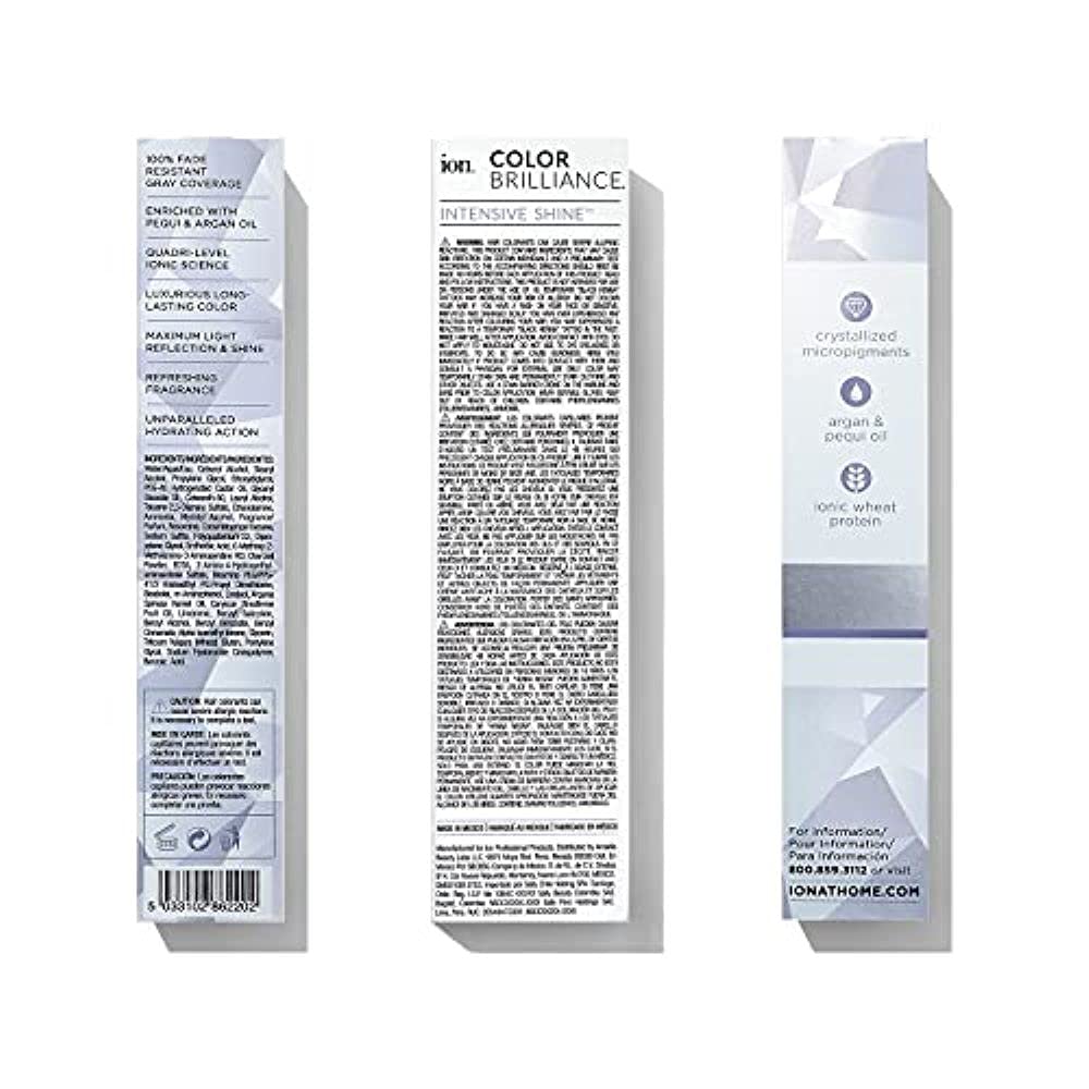 Ion 1C-Hm Darkest Charcoal Permanent Creme Hair Color 1C-Hm Darkest Charcoal
