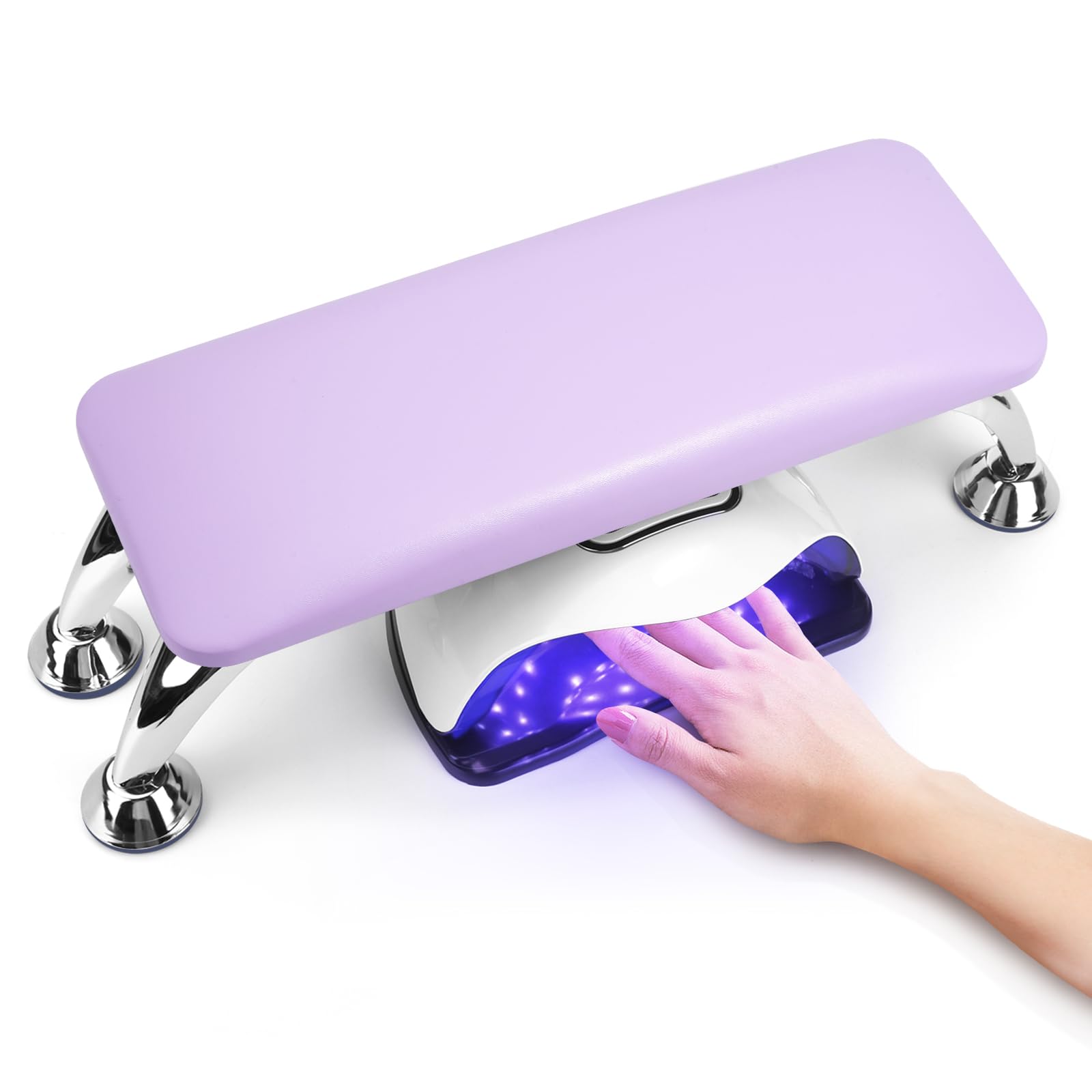 Big Arm Rest for Nails Cushion, Microfiber Leather Hand Rest for Nails Tech, Hand Rest Pillow for Nails Toenails, Detachable Nai